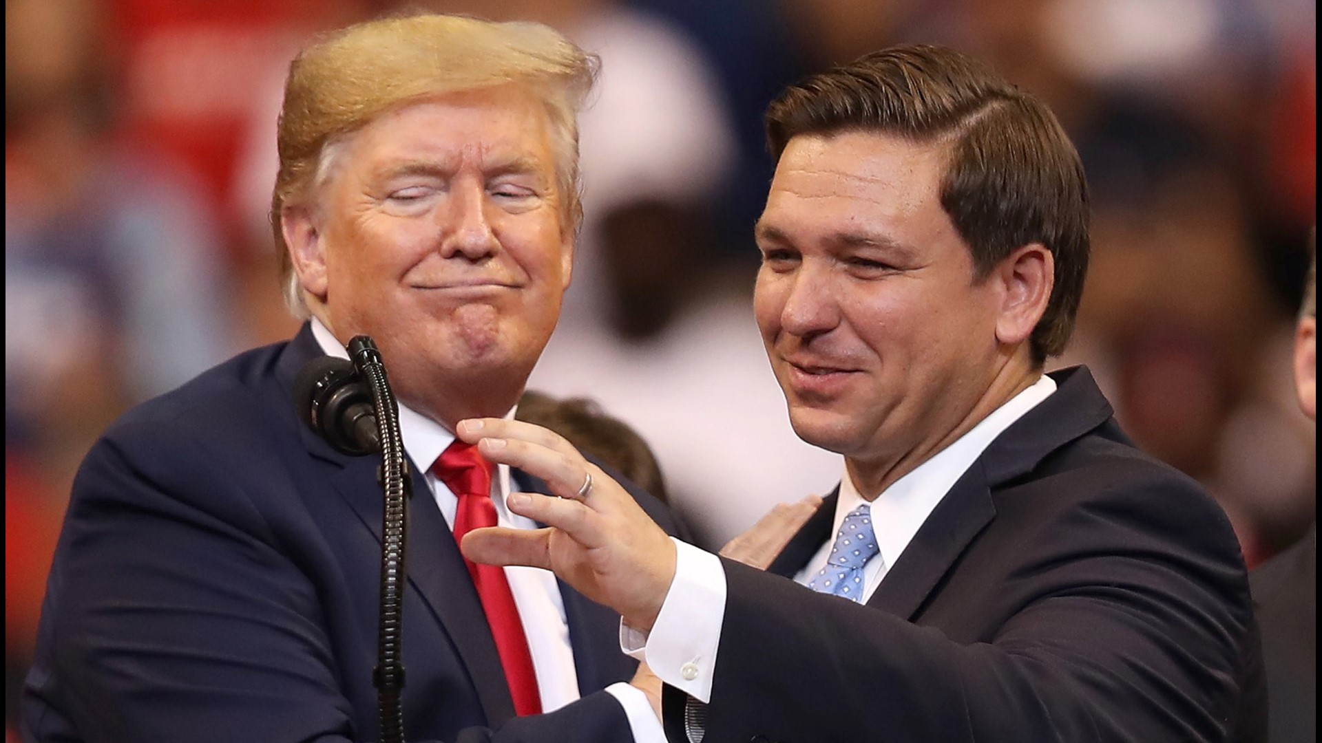Former President Donald Trump said he would beat Florida Gov. Ron DeSantis if they went head to head in the 2024 primary. Veuer's Maria Mercedes Galuppo has the story.