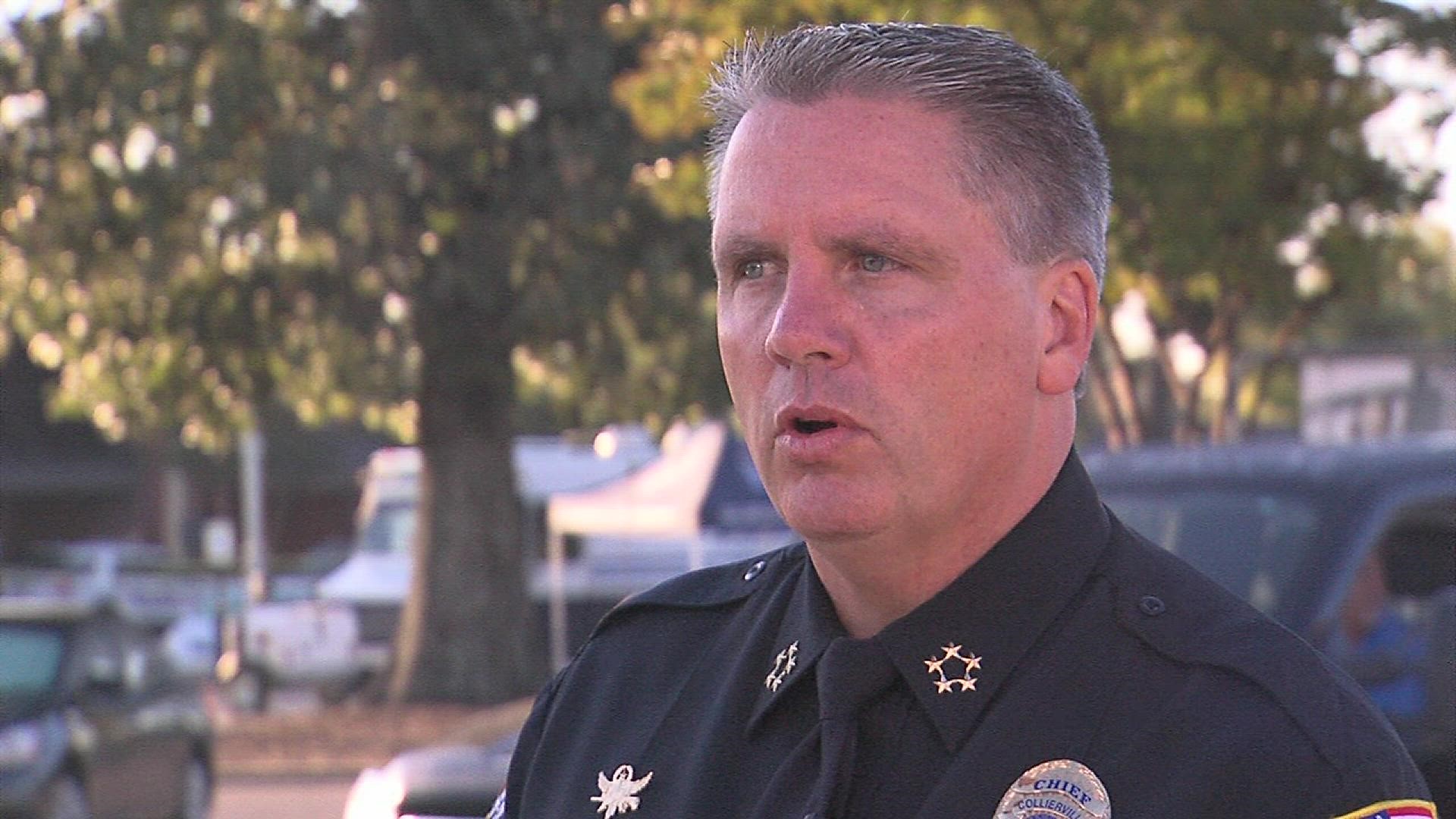 Collierville Police Chief Dale Lane spoke Friday morning after Thursday's deadly shooting at a Kroger store.
