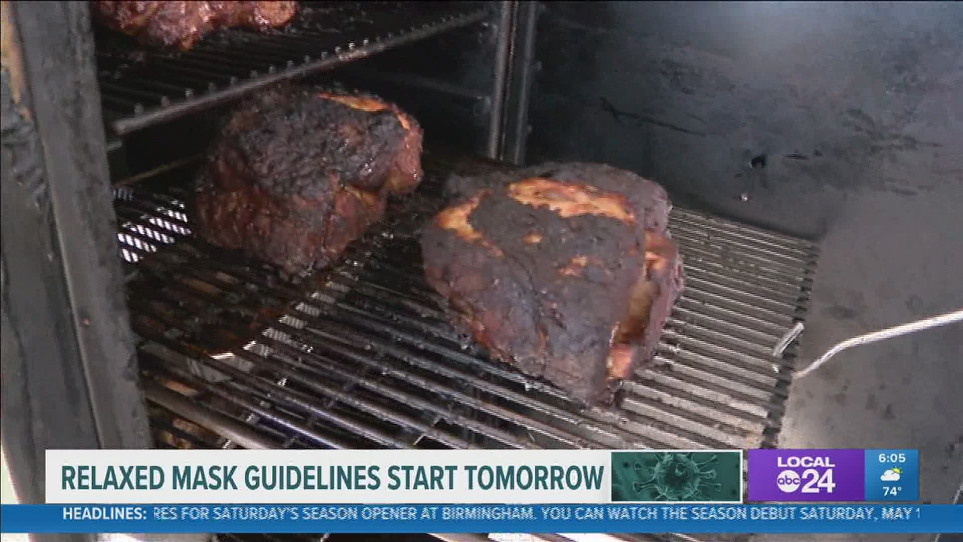 The World Championship Barbecue Cooking Contest came against backdrop of severely reduced mask guidelines from CDC and Shelby County.