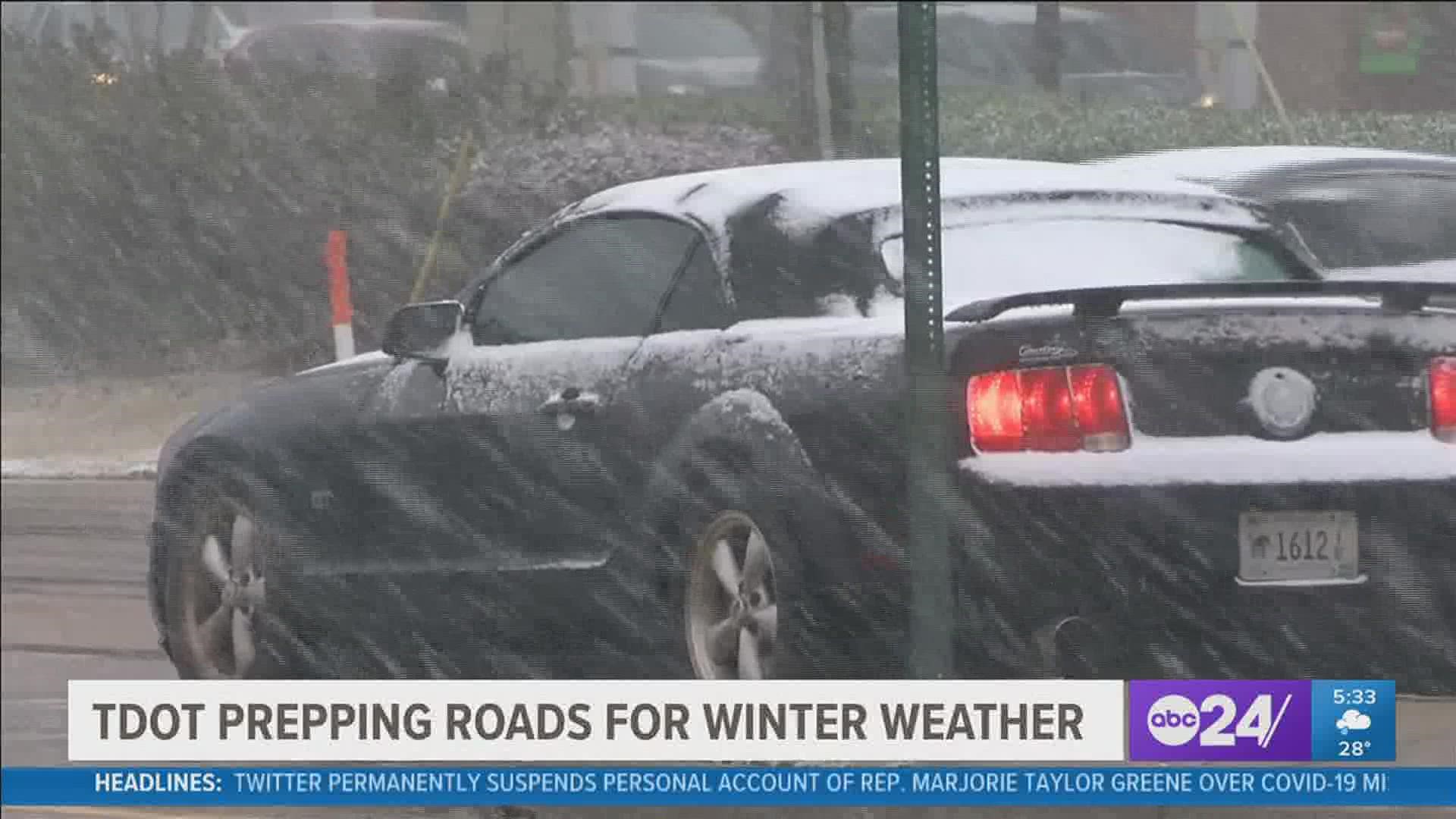 TDOT has been treating major highways to make sure drivers are safe on their morning commute.