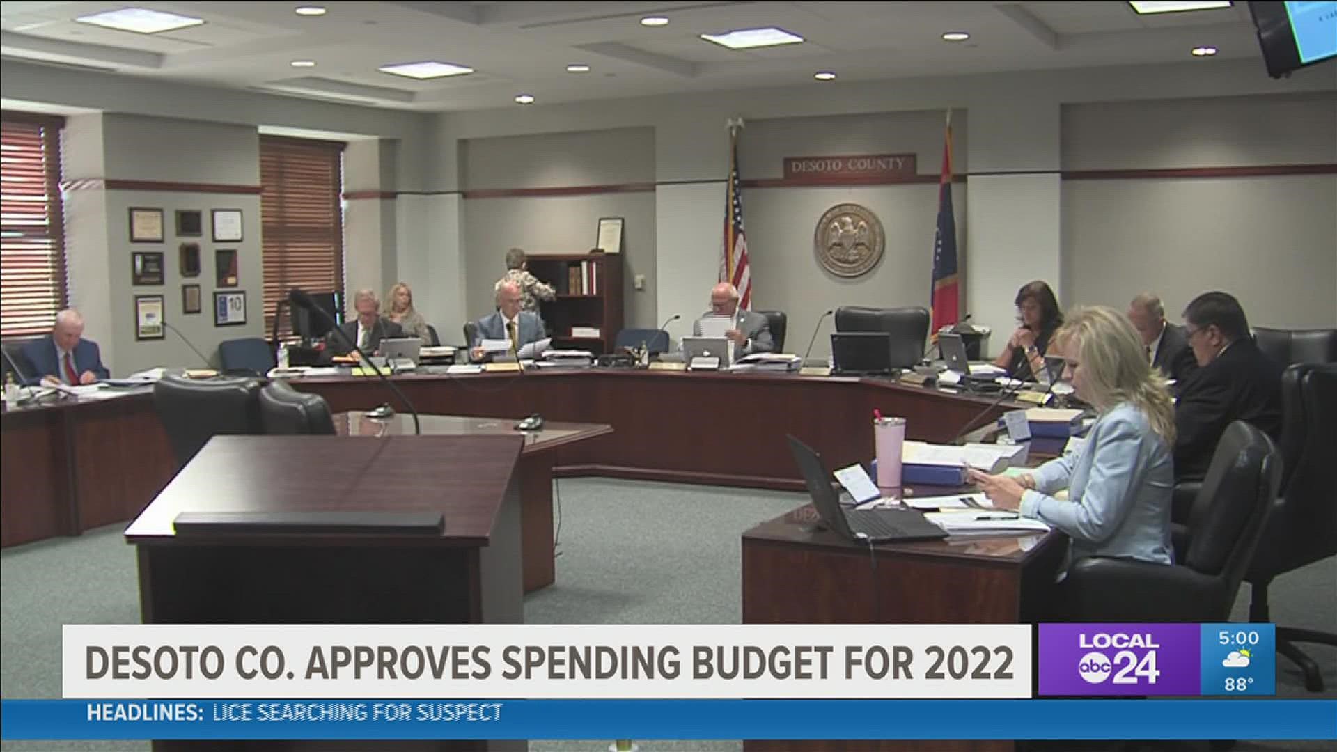 This budget approval is the 18th consecutive in DeSoto County without a property tax increase.