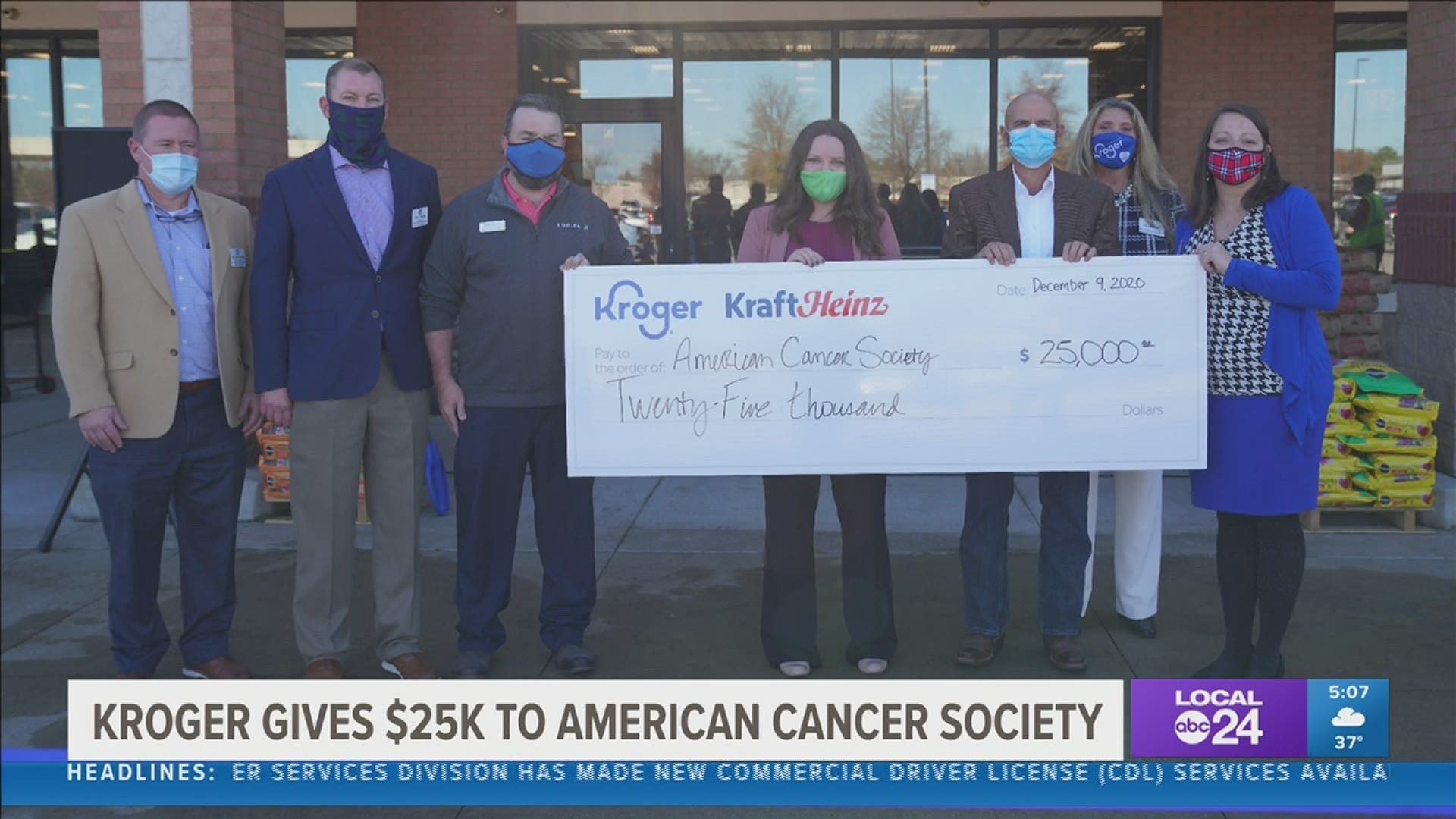The company’s Delta division and KraftHeinz presented a $25,000 check to the American Cancer Society during a ribbon-cutting ceremony in Southaven.