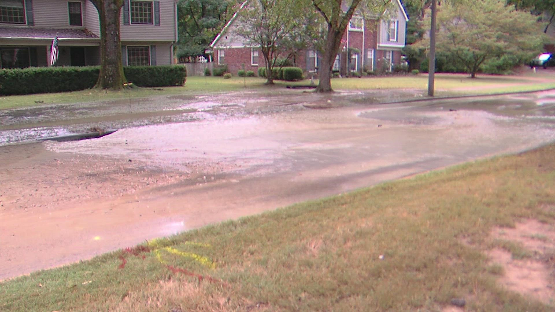 For the third time in two weeks, the Memphis suburb is drying out after a water main break.