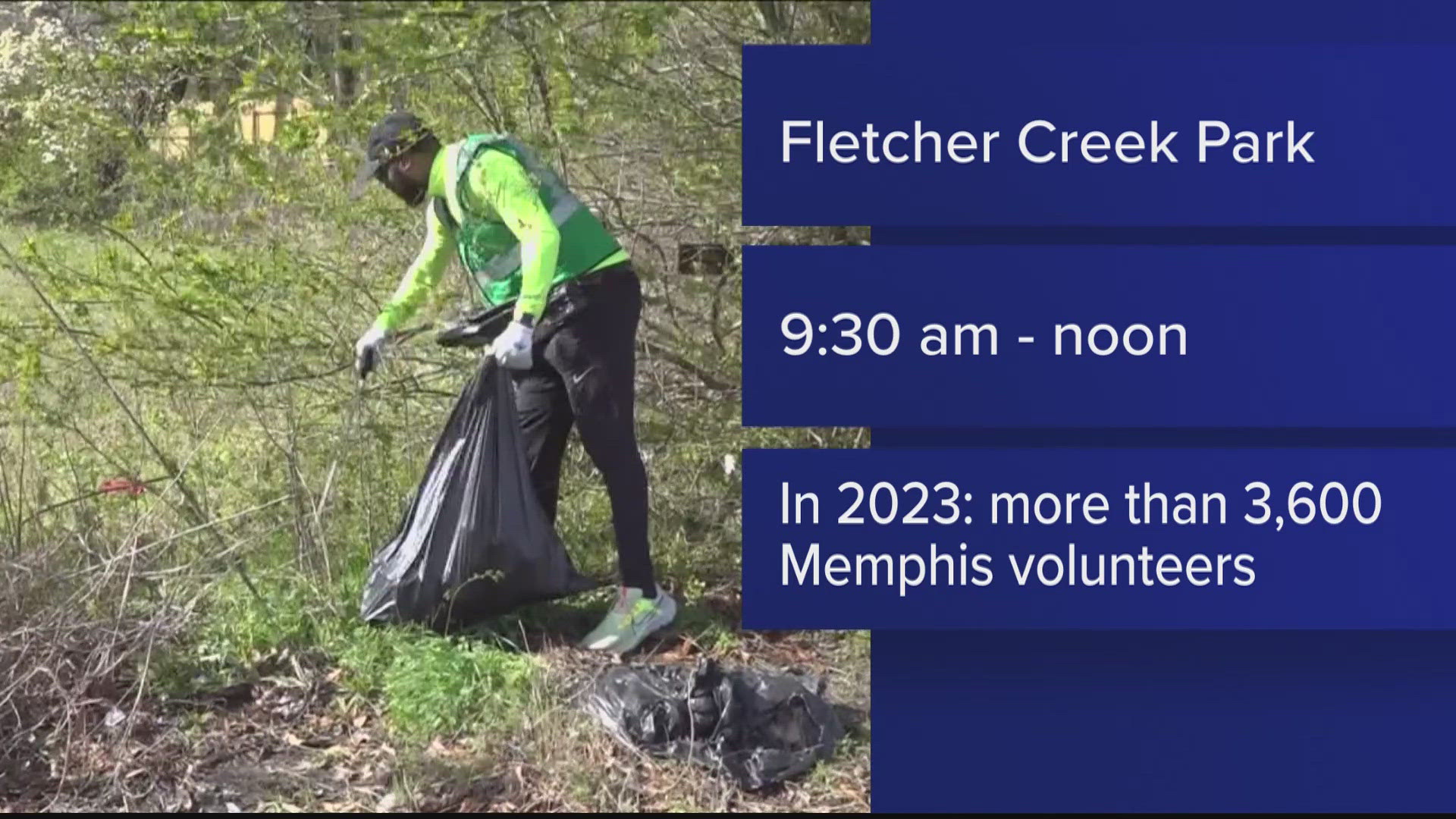 County Commissioner Shante Avant and Memphis City Beautiful sponsoring a neighborhood cleanup at Fletcher Creek Park starting at 9:30 and runs until noon