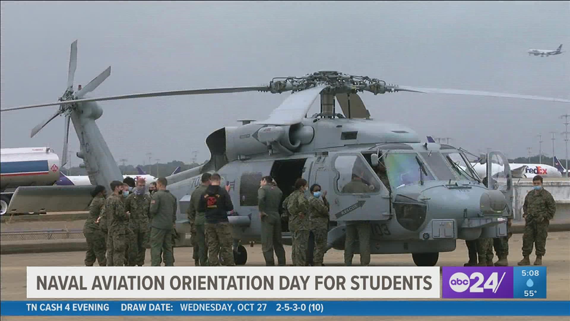 Students also got to experience one of the Navy's newest gadgets, named "the Nimitz."