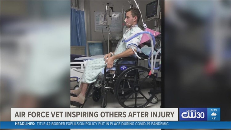 Air Force veteran inspiring others after injury paralyzed him