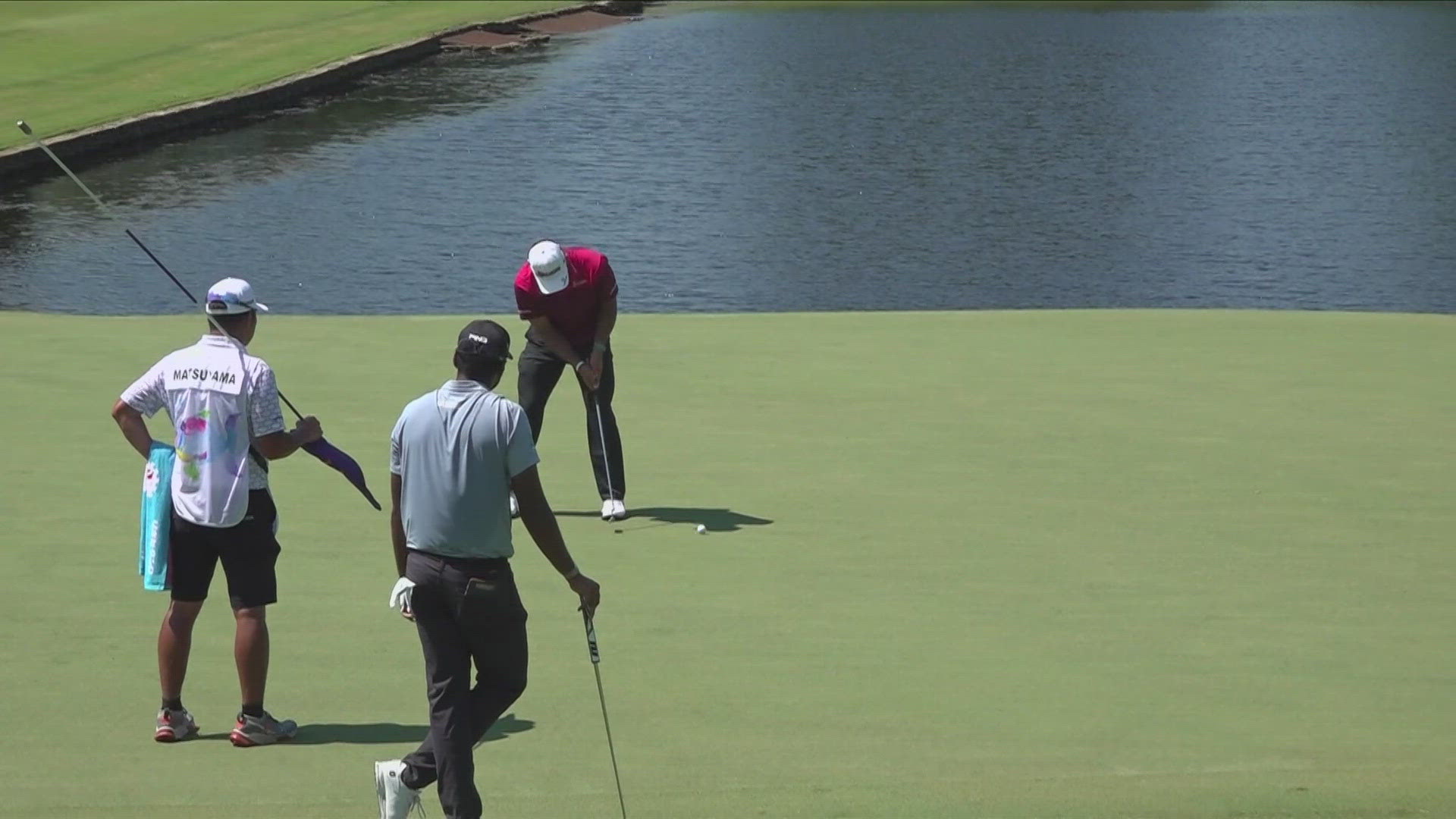 Stolen passports and visas disrupted Hideki Matsuyama’s plans for the FedEx St. Jude Championship, but an emergency caddie didn’t stop him from winning.