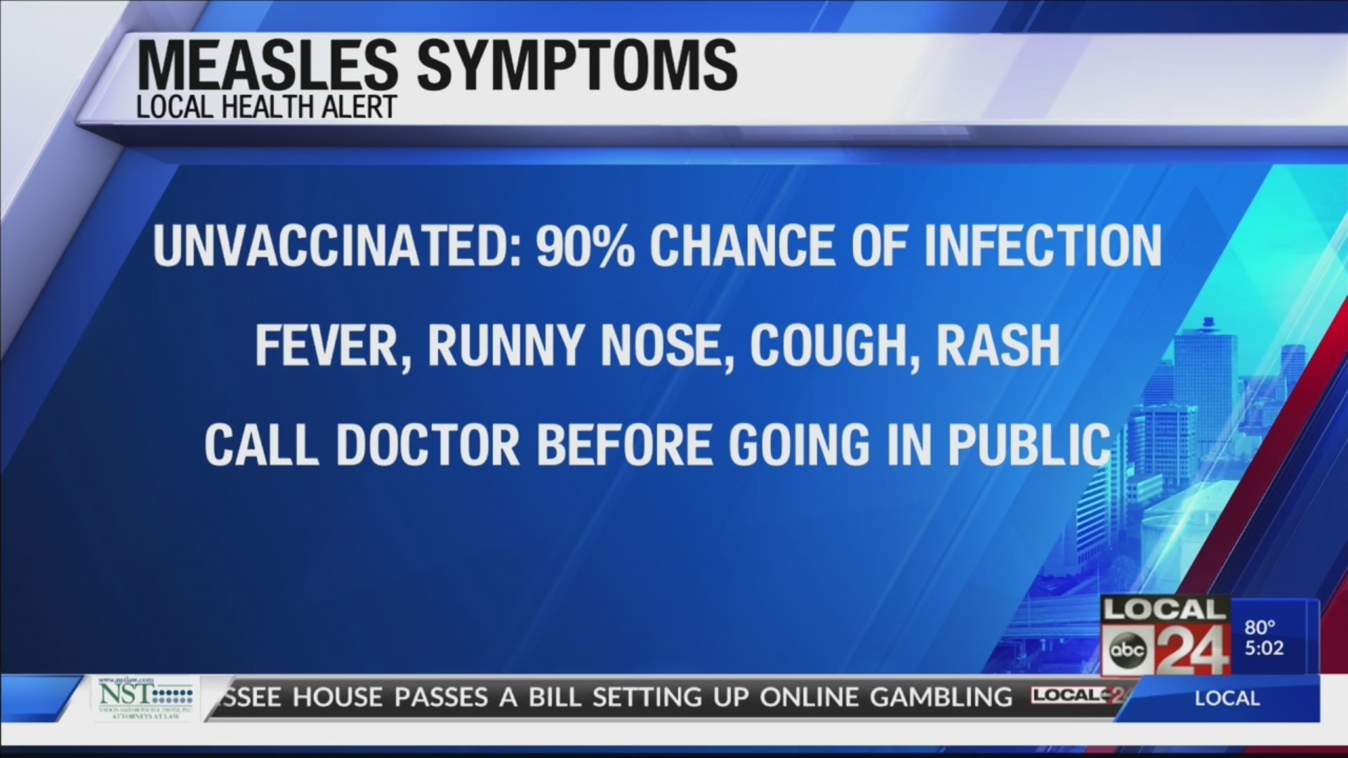 New information released on measles exposure in Tennessee & Mississippi