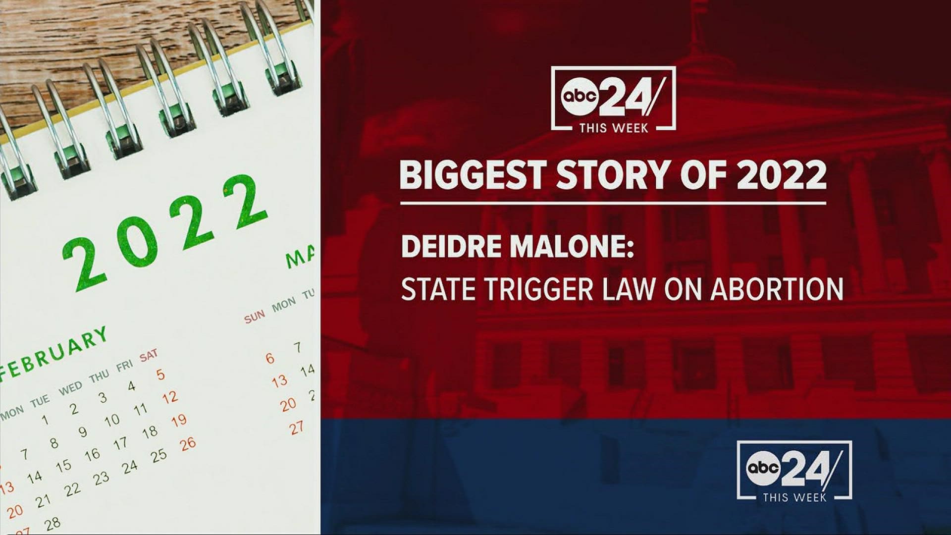 From elections and gun violence to what political analyst Diedre Malone calls an "assault on women's right to choose," these were stories that shaped the Mid-South.