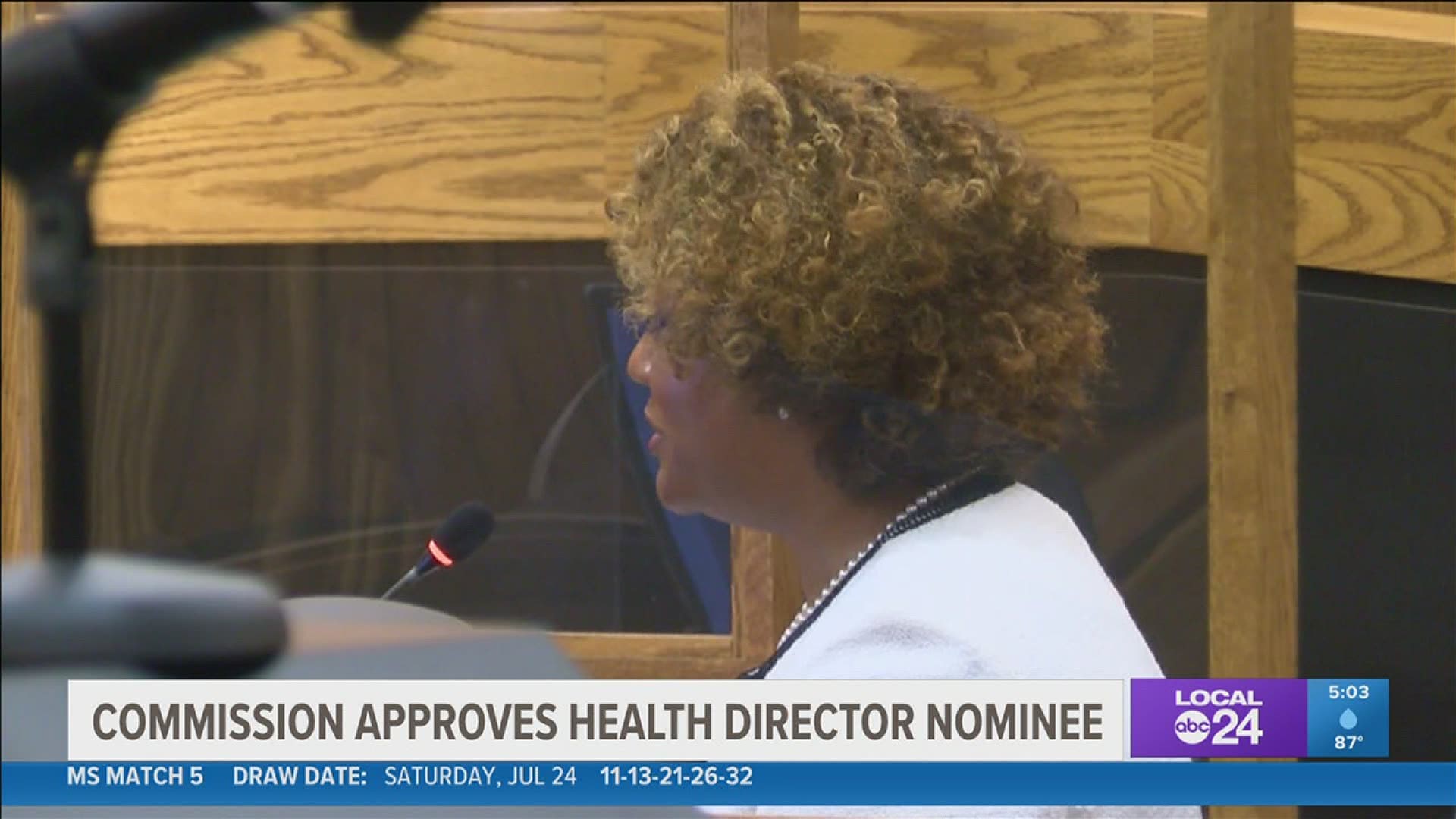 The Shelby County Commission unanimously approved her appointment.