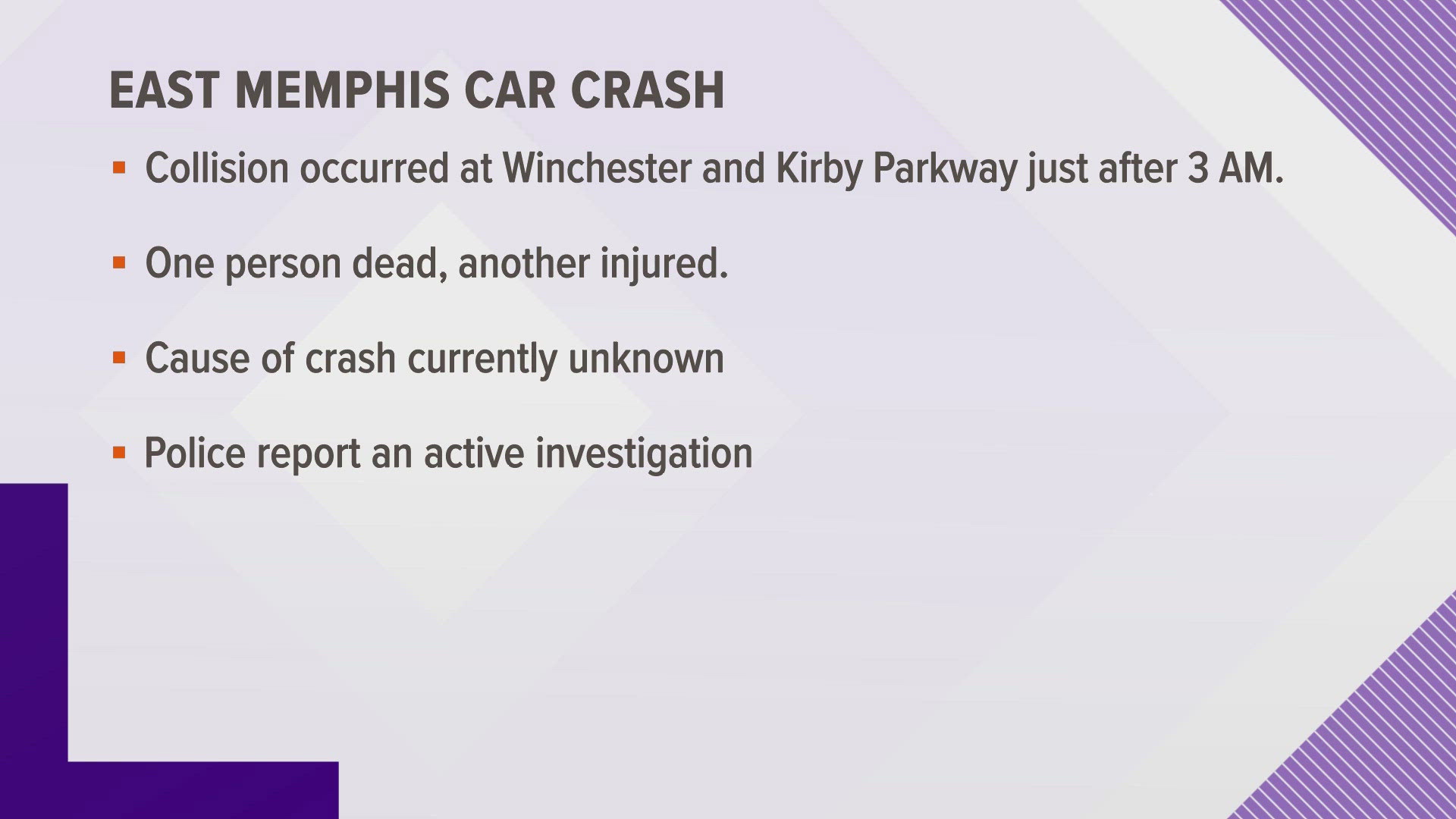 Officers responded to a deadly two-car accident on Sunday, Sept. 15.