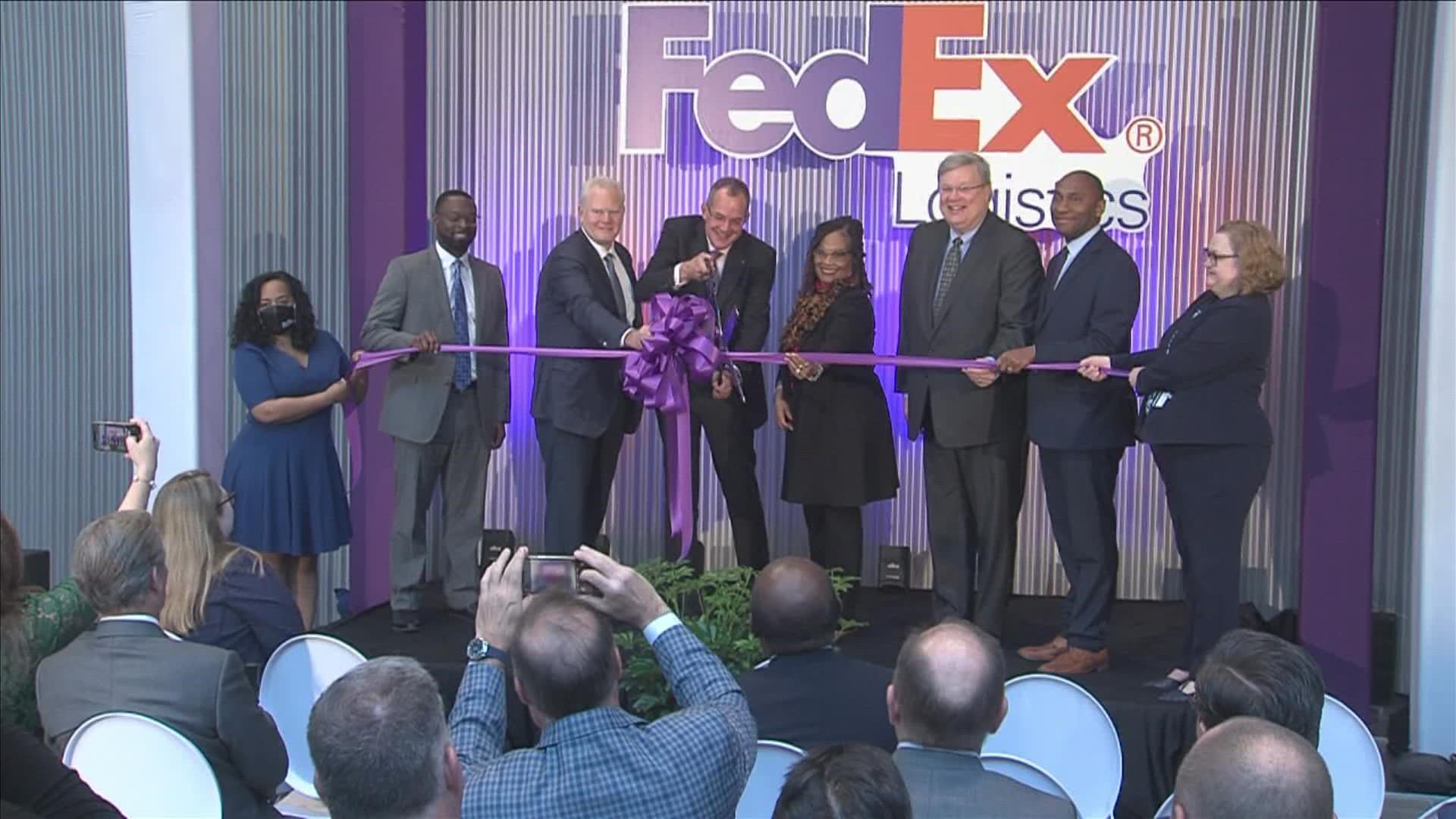 Shipping giant FedEx Corp. says its logistics subsidiary has opened a new global headquarters in downtown Memphis, Tennessee.