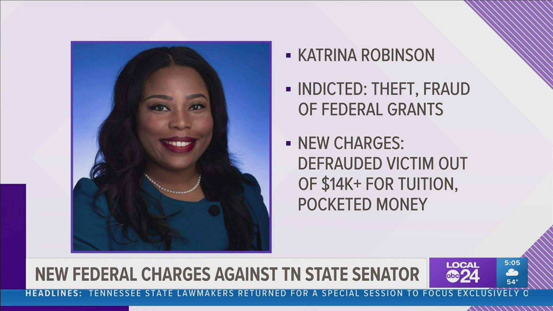 The DOJ said Robinson has been federally charged in a new case, along with two other co-defendants, with conspiracy to commit wire fraud and money laundering.