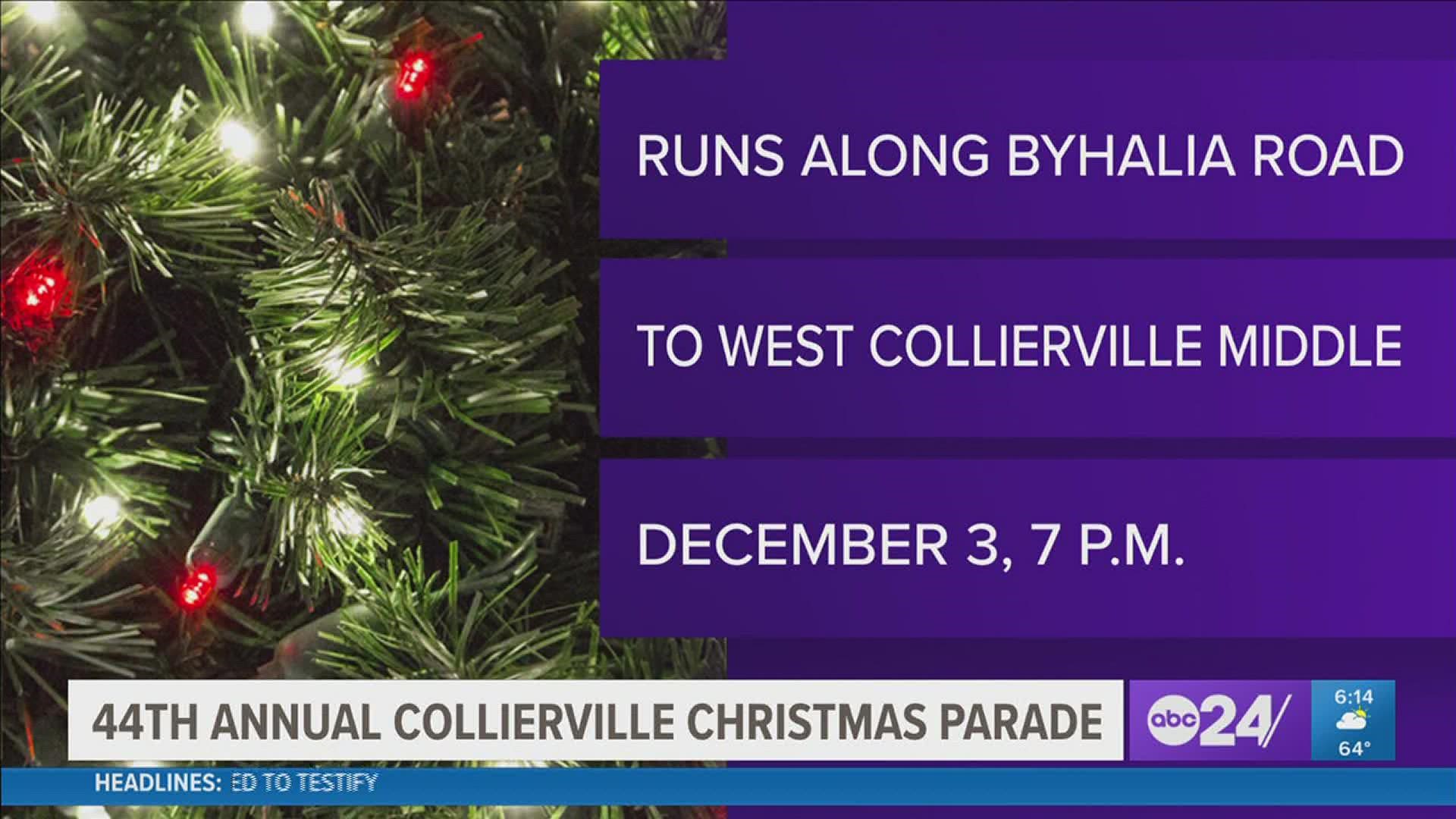 The 44th annual parade will be on Friday, December 3rd.