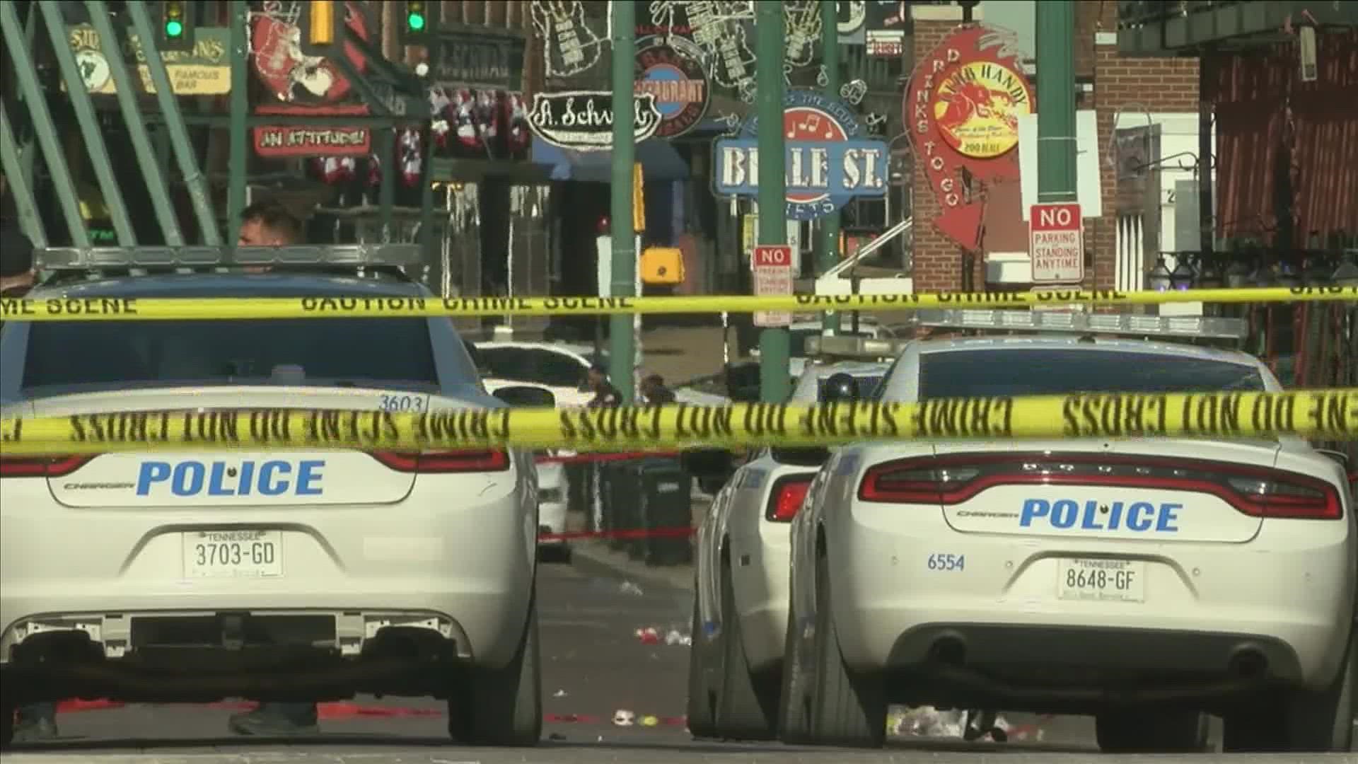 Two people were injured and another man died on the scene after a 17-year-old fired off rounds outside of the Green Room on Beale Street, police said.