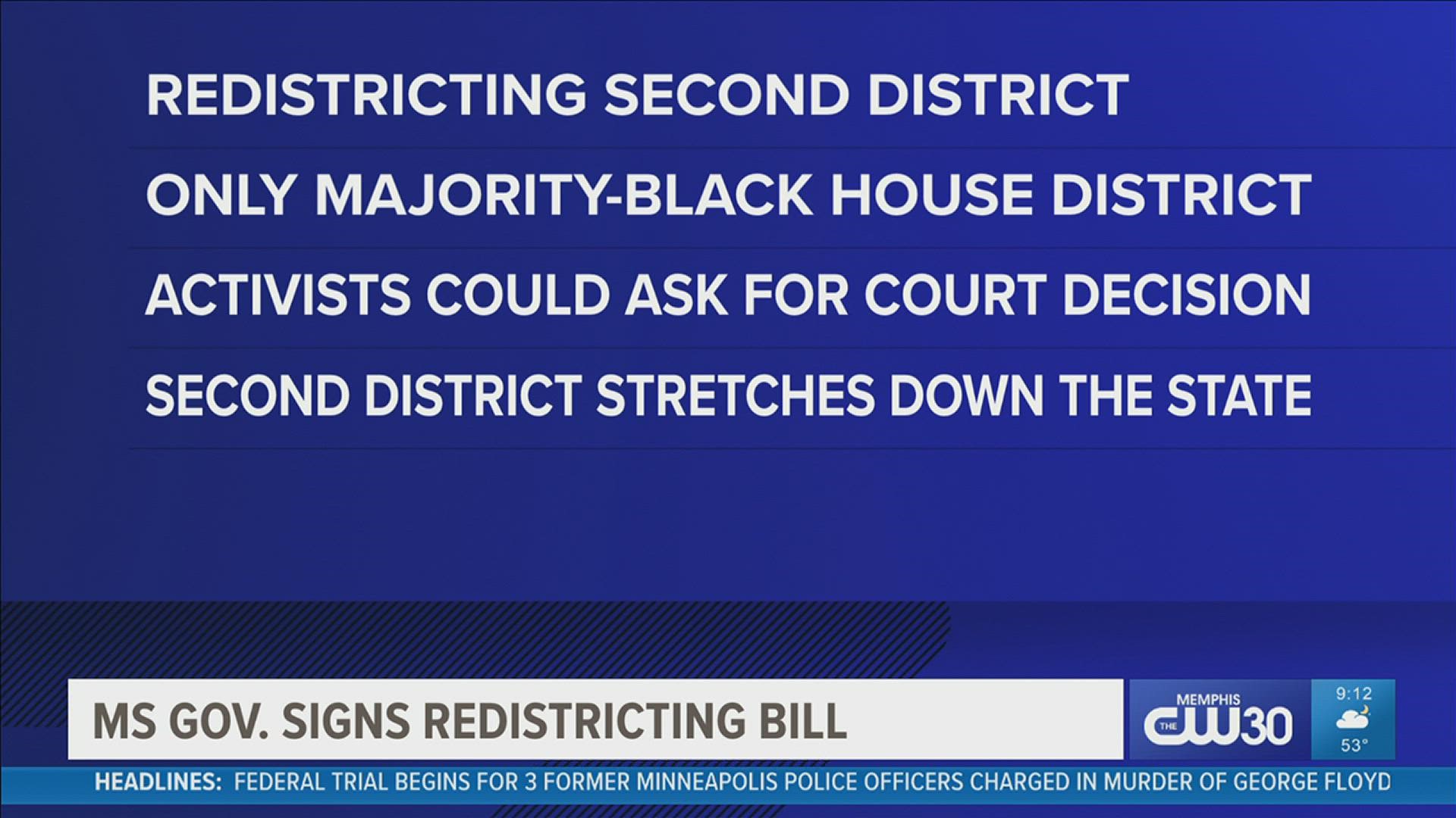 The NAACP or other opponents could still ask a federal court to consider whether the new districts dilute the influence of Black voters.