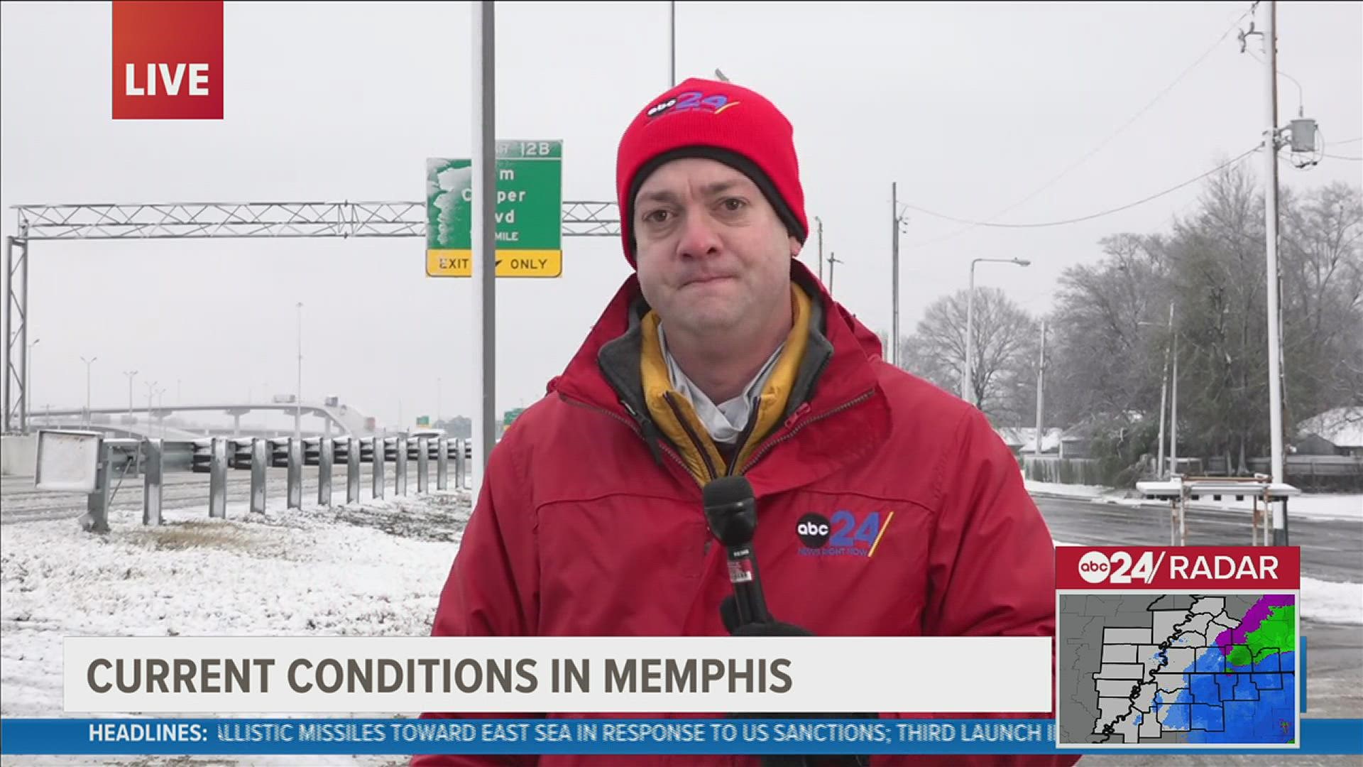 Brad Broders has an update on road conditions in Memphis.