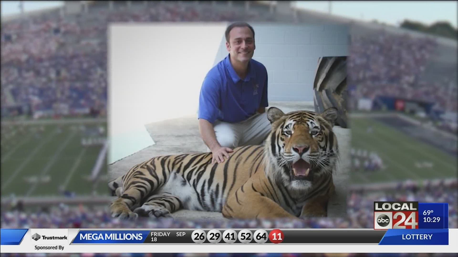 The beloved tiger mascot passed away Friday less than three weeks after his 12th birthday.