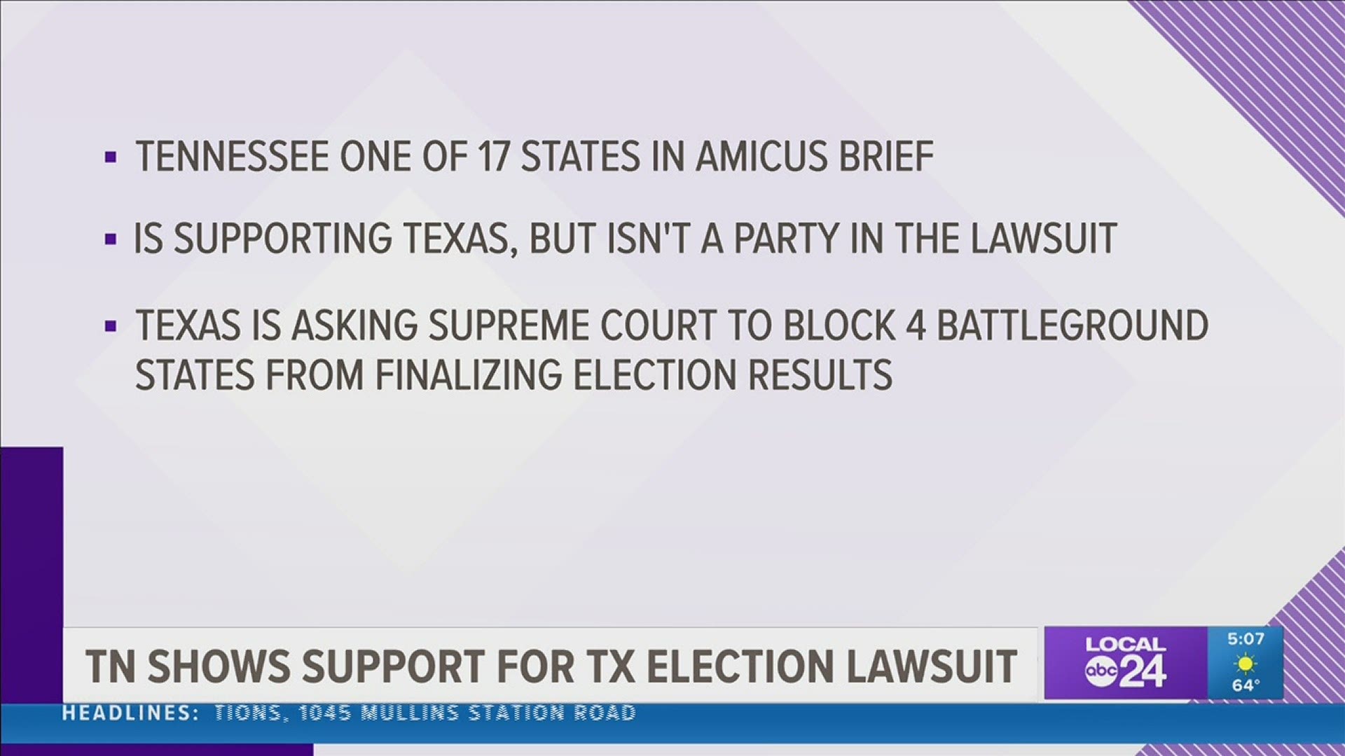 Tennessee, Mississippi, and Arkansas have signed on to support a last-ditch effort by Texas and President Trump to overturn the election.