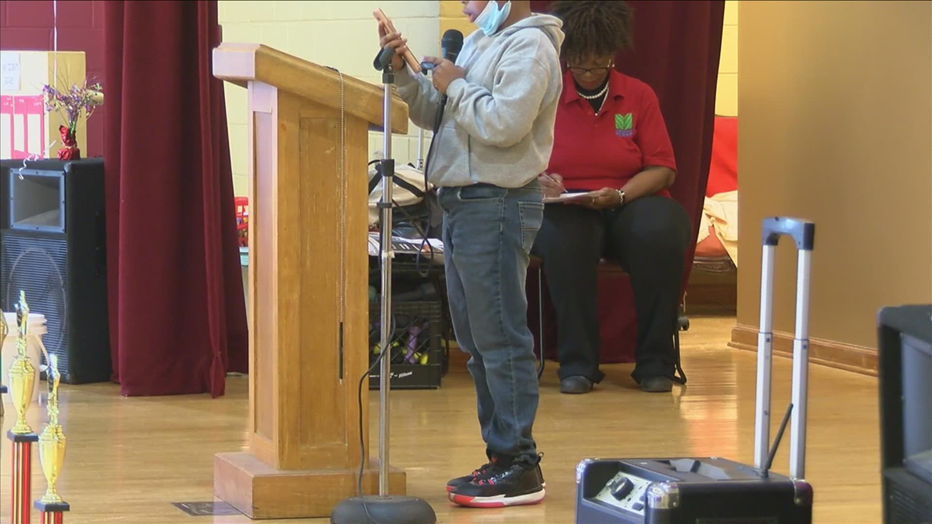 The city of Memphis held a speech contest focusing on Black history Saturday at the Orange Mound Community Center.