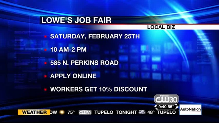 Lowe's Job Fair Applications