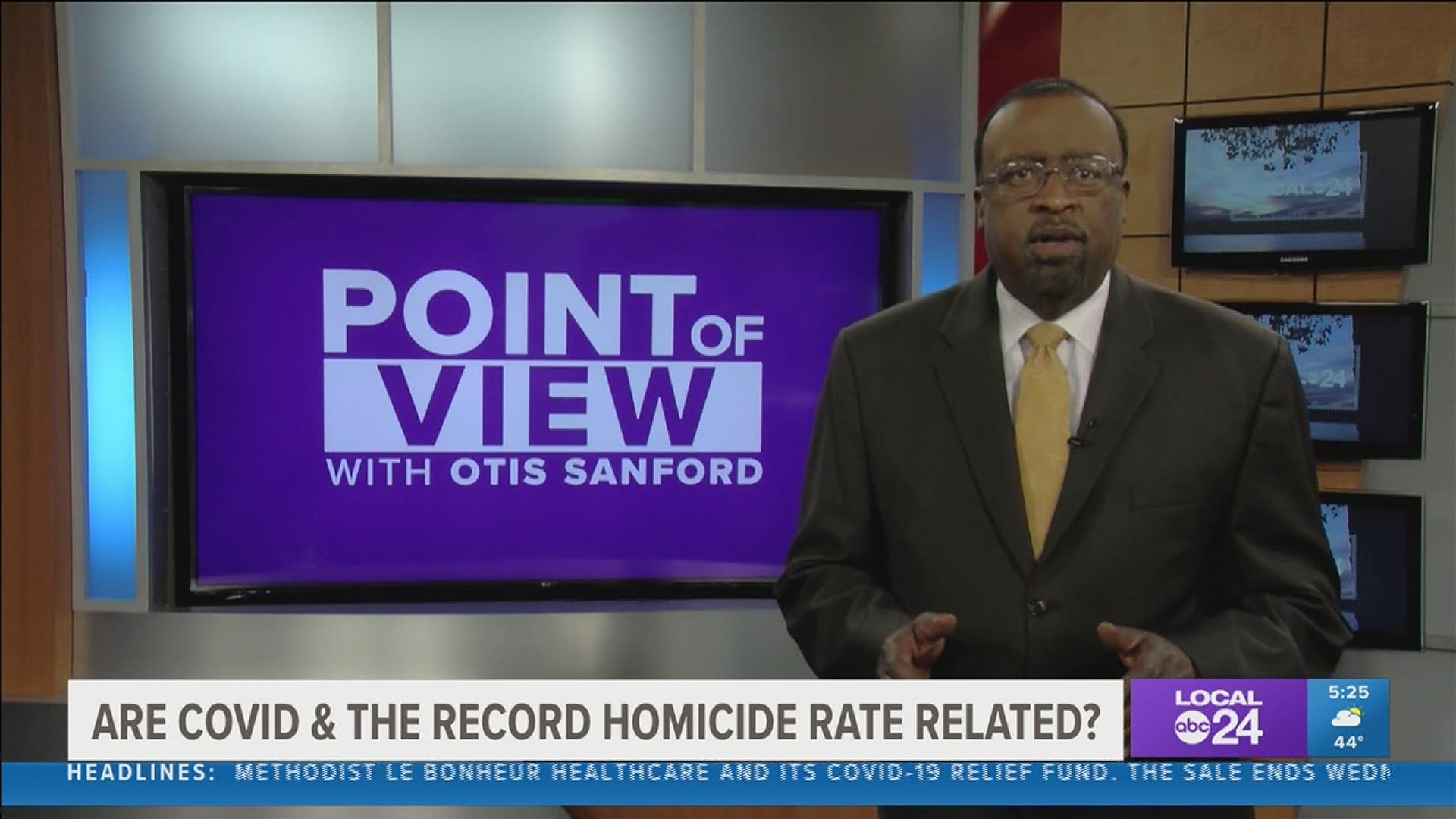 Local 24 News political analyst and commentator Otis Sanford shares his point of view on the possible connection Memphis COVID-19 deaths and the number of homicides.