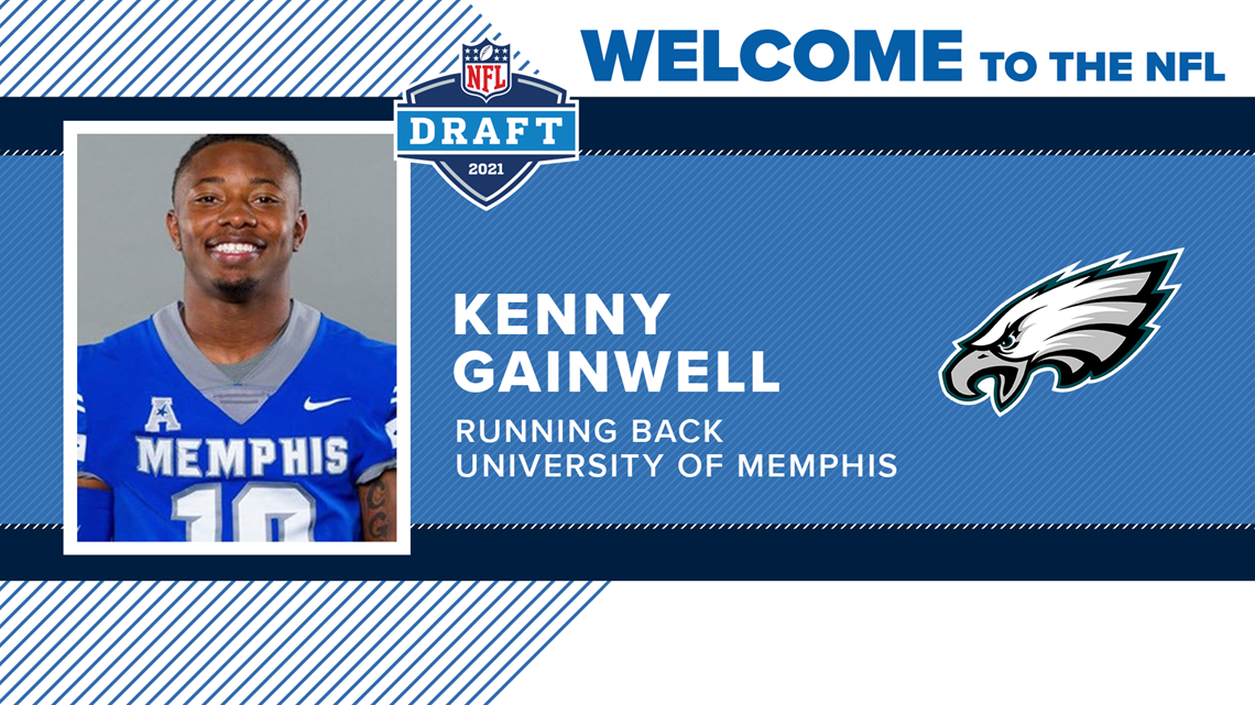 Memphis Football on X: Congrats to @KENNETHGAINWEL for being selected by  the @Eagles in the #NFLDraft2021 #MadeinMemphis ➡️ #FlyEaglesFly   / X