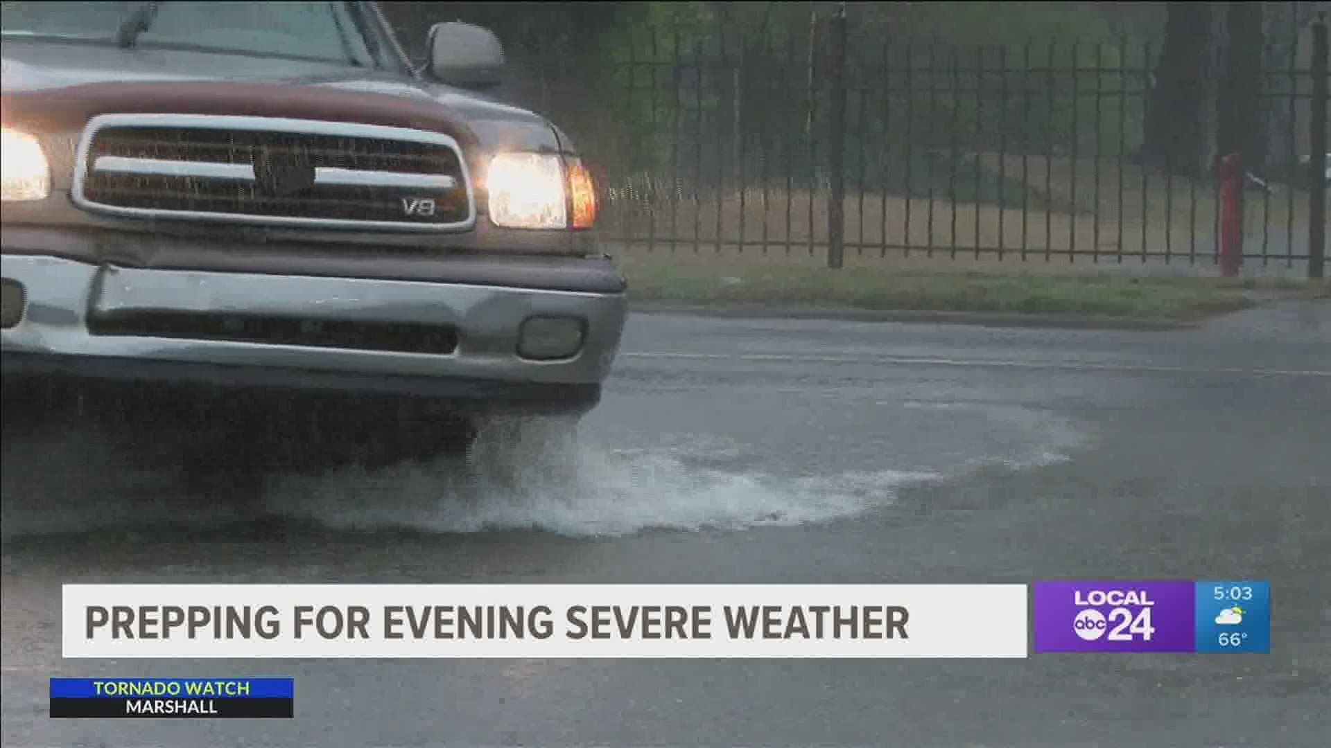 The City of Memphis continues to respond and monitor heavy rains and the threat of severe weather Wednesday.