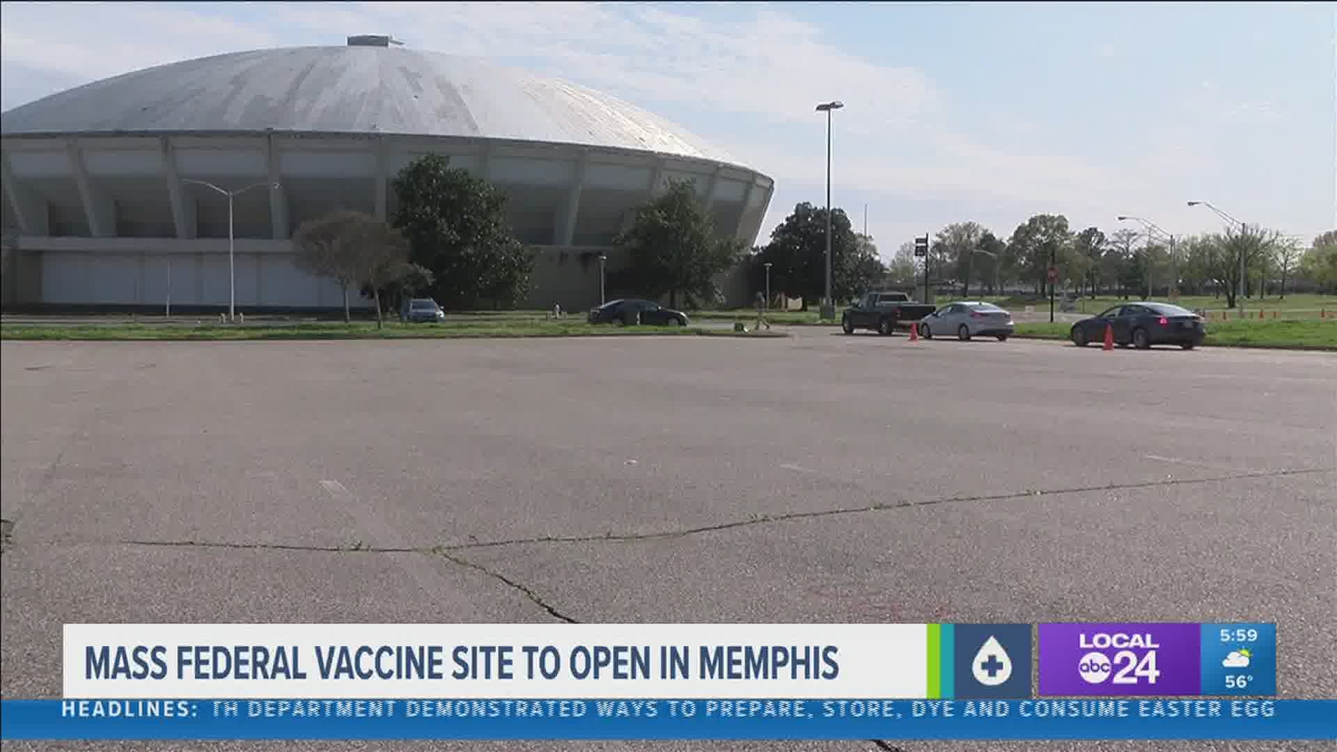 Starting next week, as many as 21,000 additional weekly doses are expected from federal teams at the Pipkin Building in midtown Memphis.