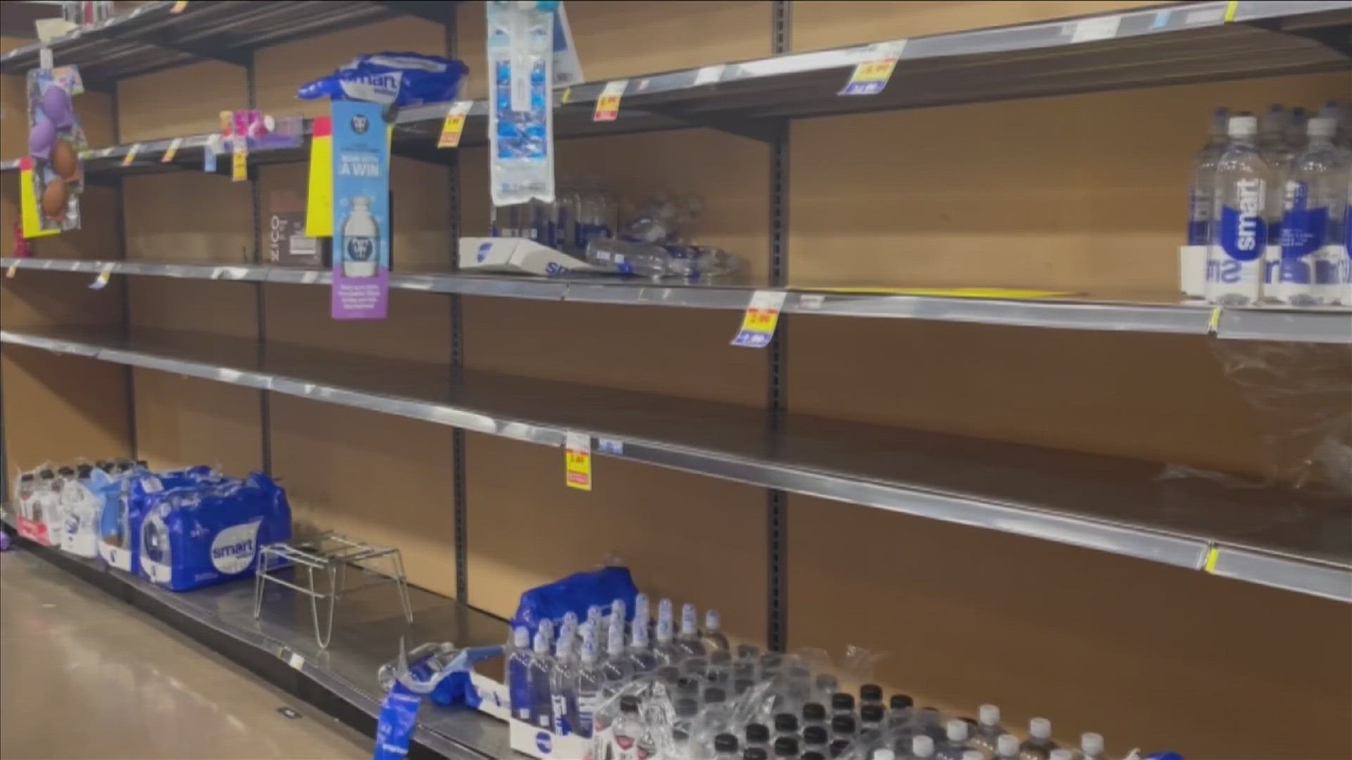 Many in Germantown, Tennessee are rushing to Kroger for jugs and bottles of drinking water after a tap water advisory.