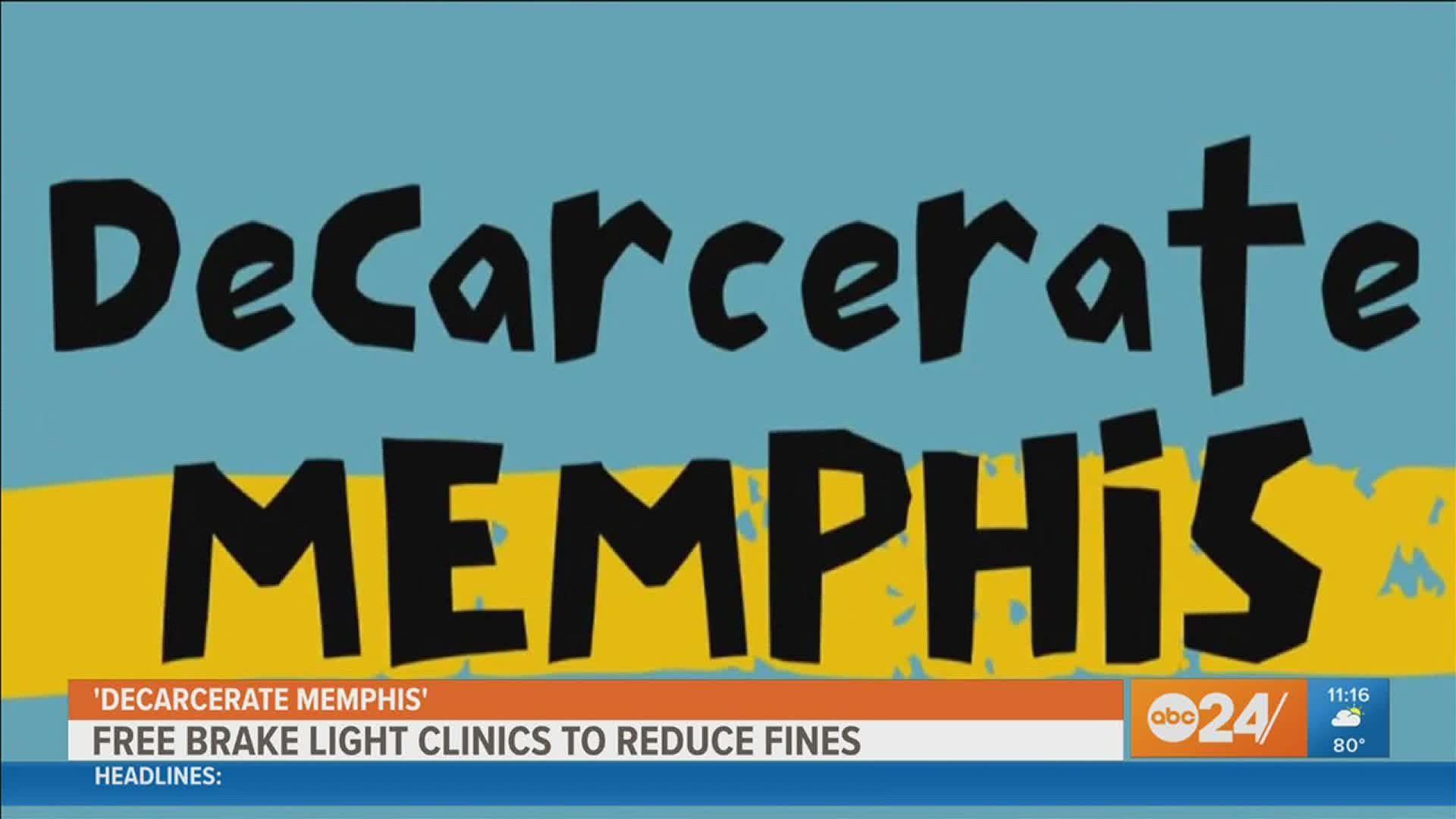 Decarcerate Memphis is hosting its first brake light clinic on Saturday, Oct. 16, from 10 a.m. to 2 p.m. at Douglass Park.
