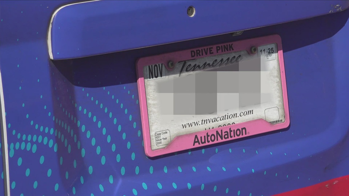 Can your license plate frame land you a ticket in Tennessee