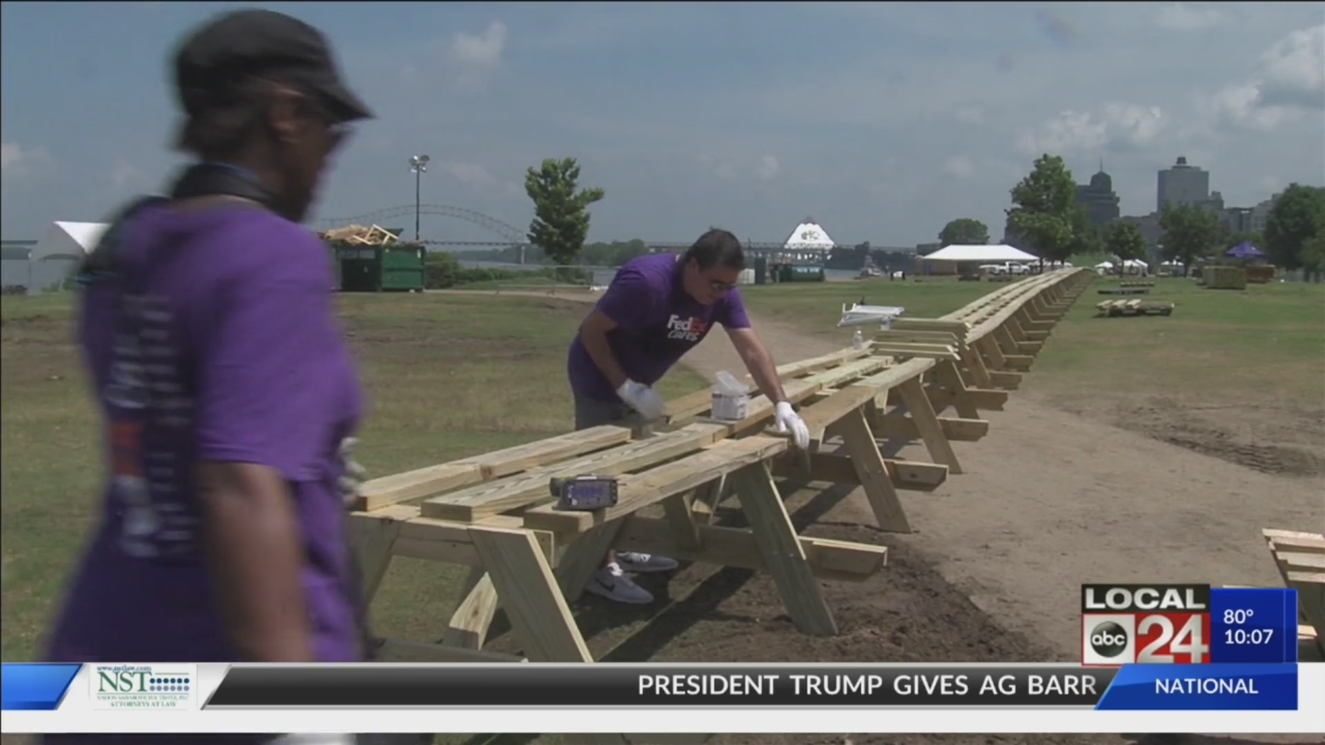 CELEBRATE MEMPHIS: attempting world record for longest picnic table