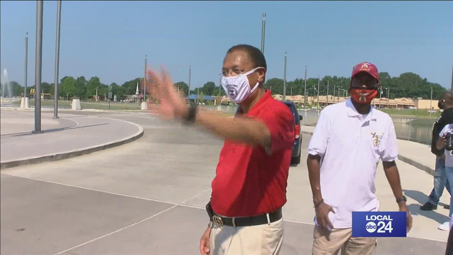 Shelby County Commissioner Willie Brooks hosted the bash at the Raleigh Springs Civic Center Saturday.