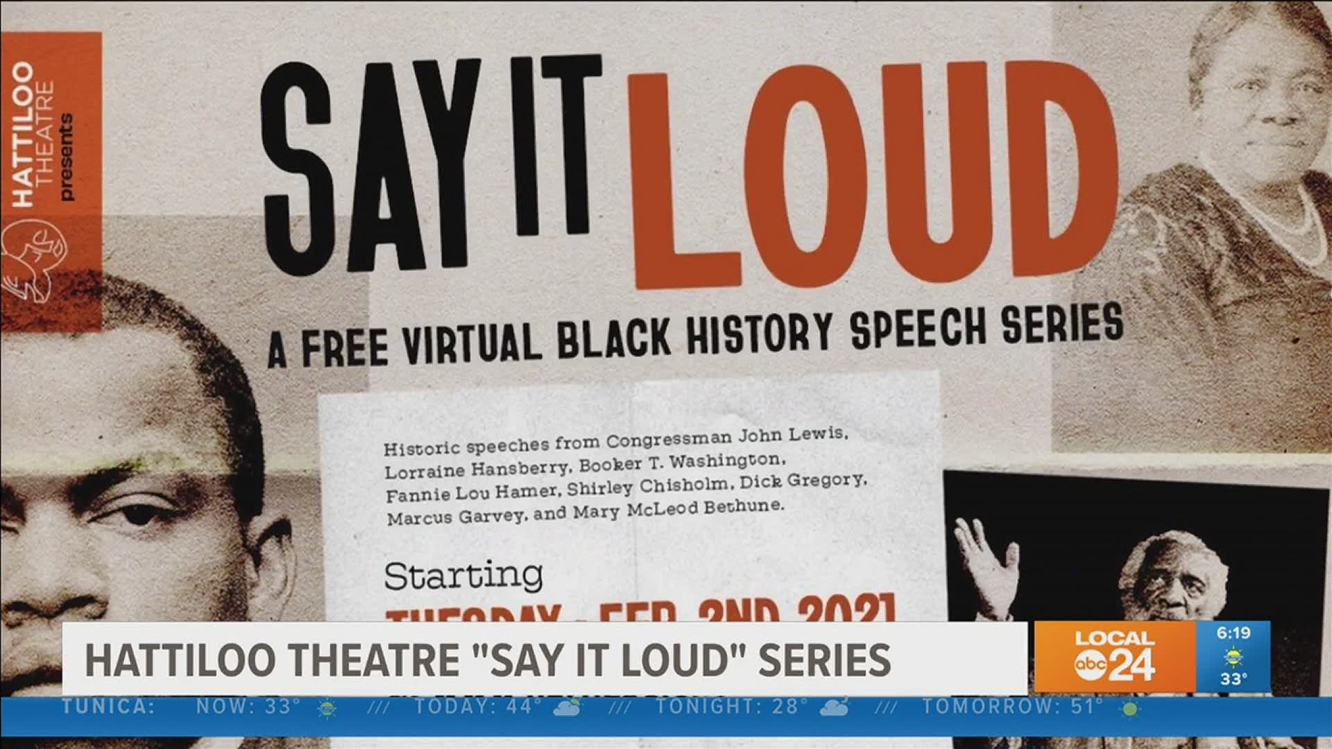 The "Say it Loud" series premieres every Tues. and Thurs. honoring local and historical Black figures