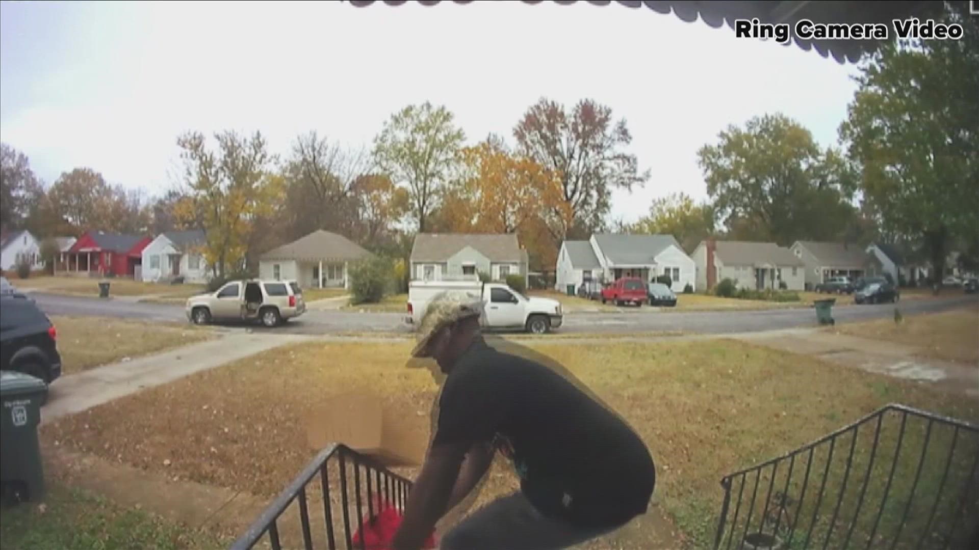 Between Nov. 25 and 27, three instances of packages being stolen were reported by Ring Camera customers in Shelby County.