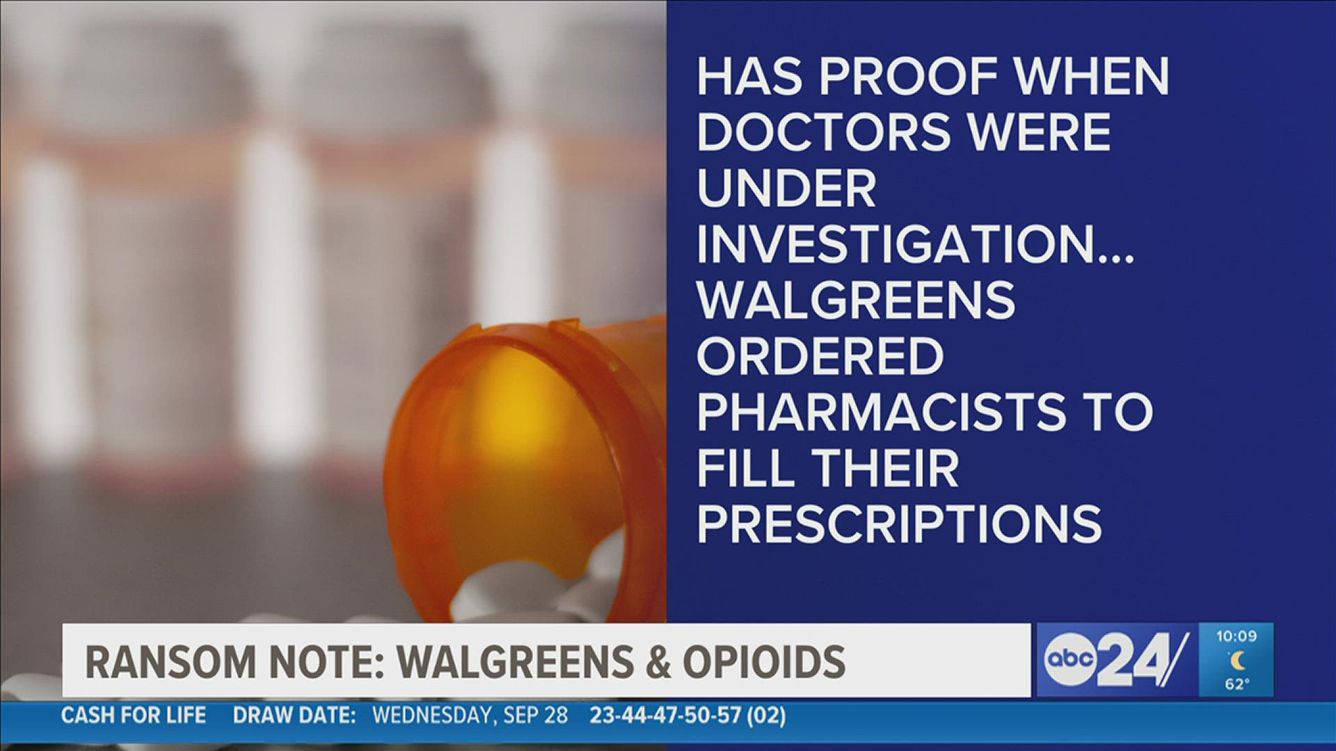 Richard Ransom explains why he thinks according to a lawsuit, Walgreens saturated Tennessee with narcotics.