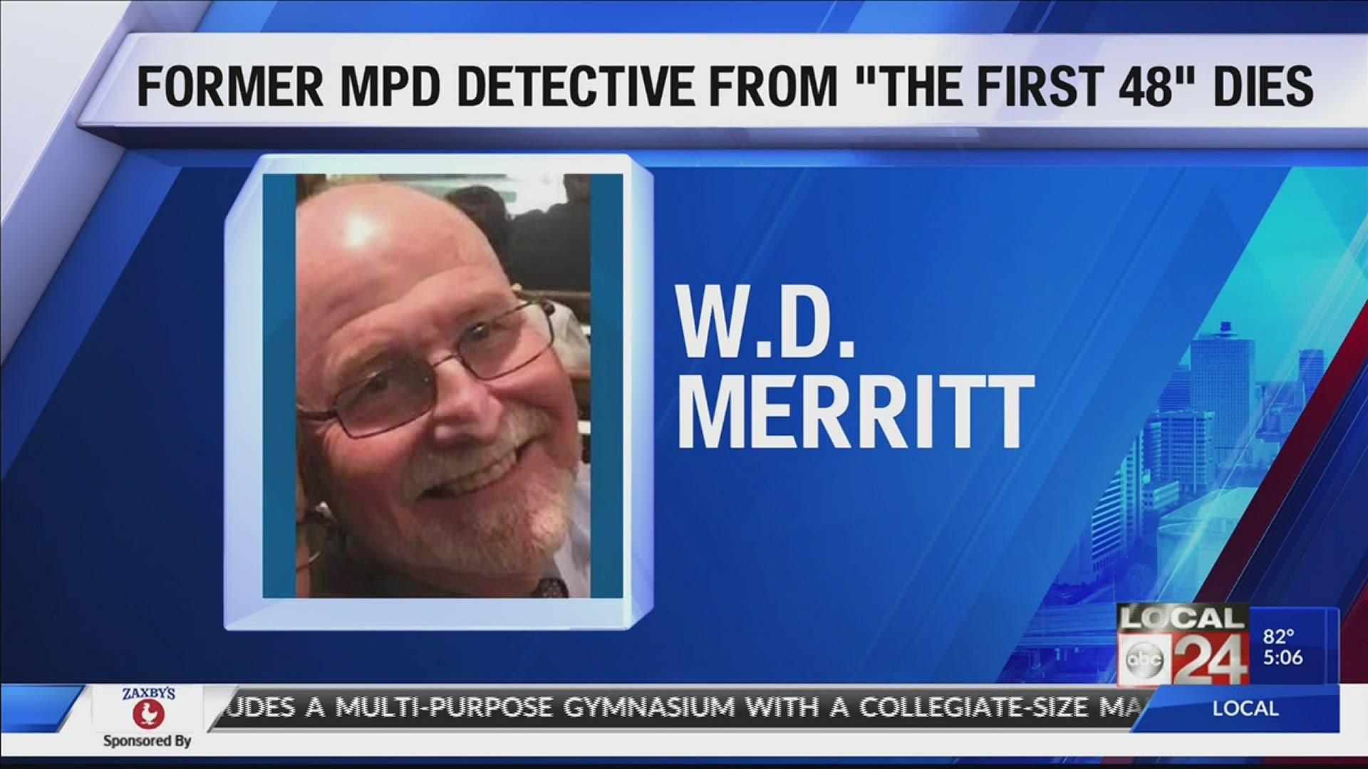 Longtime MPD detective and Shelby County D.A.'s Office criminal investigator, W.D. Merritt passed away Sunday.
