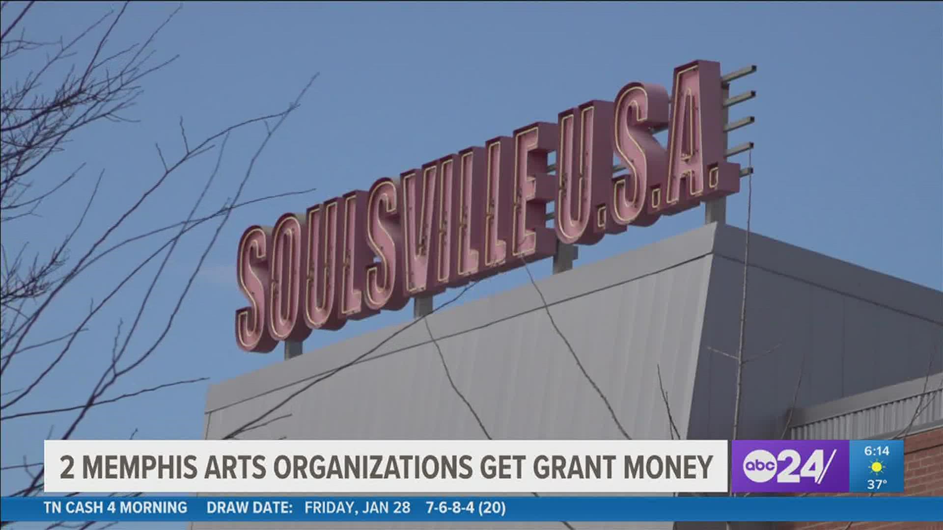 The Blues City Cultural Center and Soulsville Foundation will use the money to further their programming.