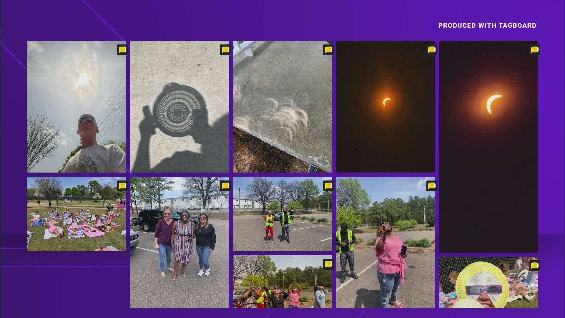 The total solar eclipse raced across North America as clouds parted along the path of totality.