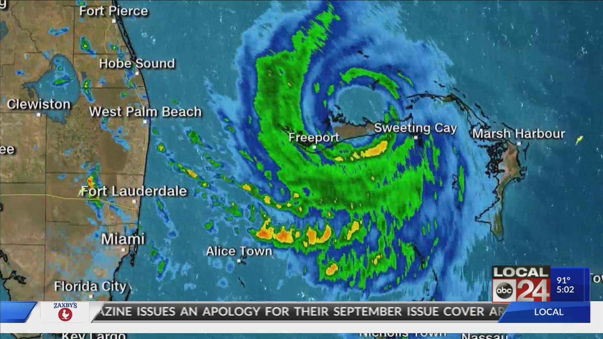 Hurricane Dorian impacting cruise travelers