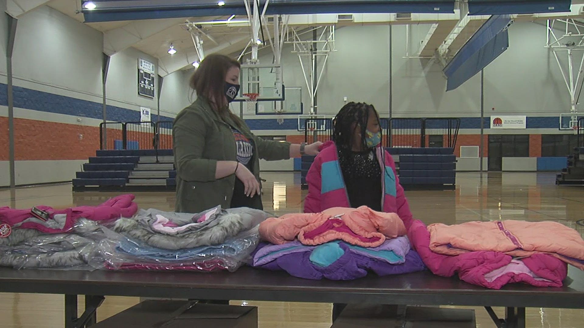 The coats were given to children within Memphis Athletic Ministries by FedEx's "Operation Warm."
