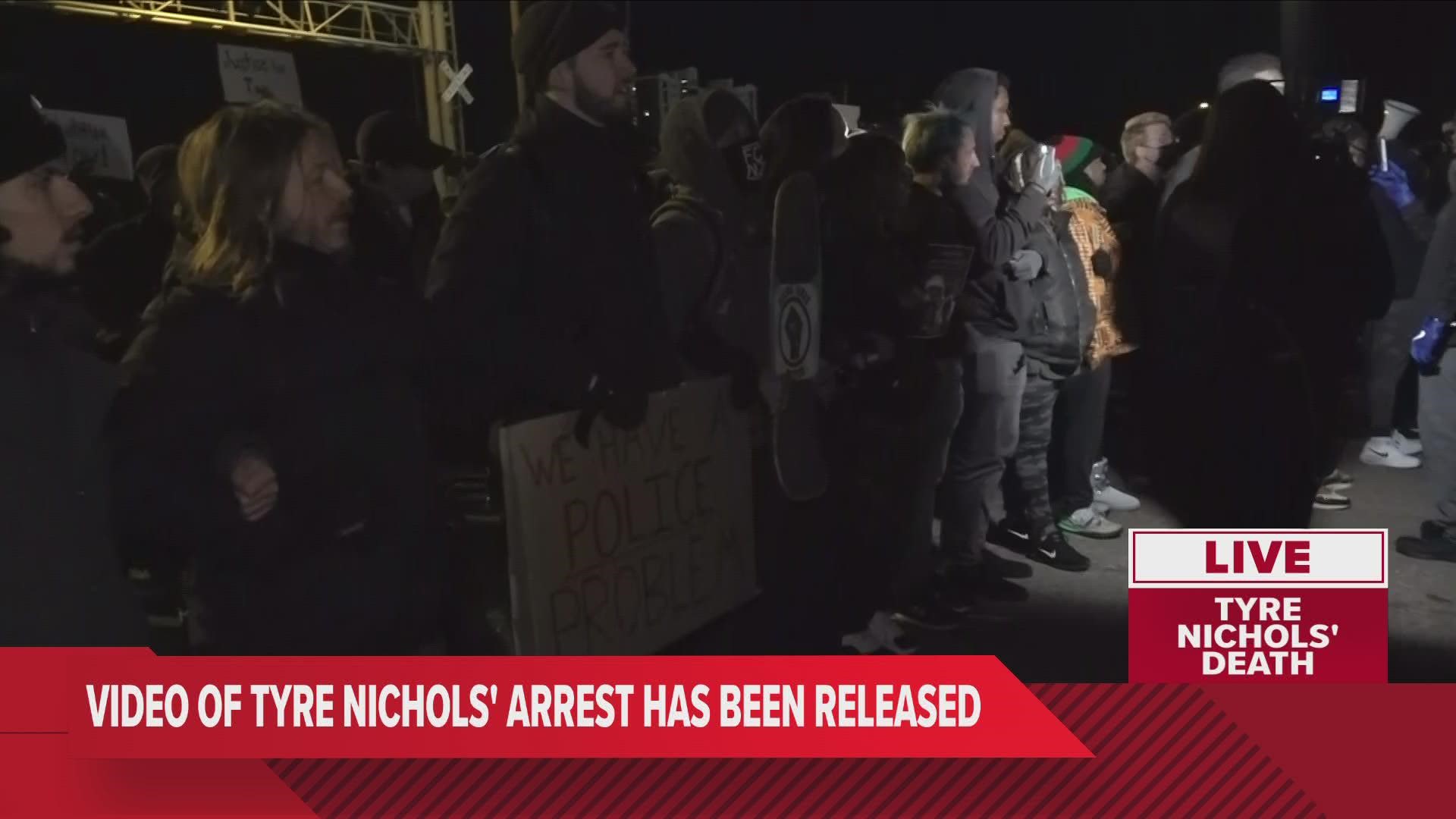 Live reports as protesters march following the release of the Tyre Nichols police video.