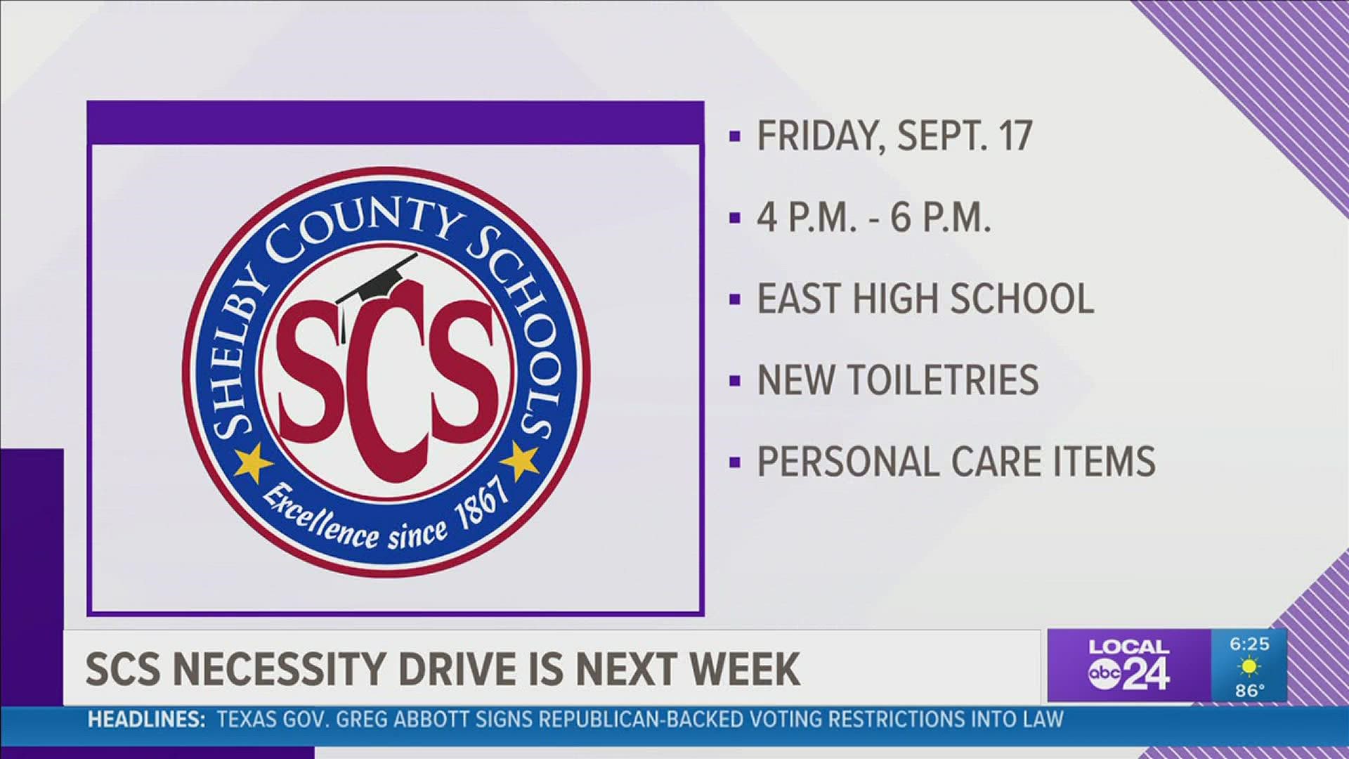 The school district’s 4th Annual Necessity Drive provides an opportunity to support students.
