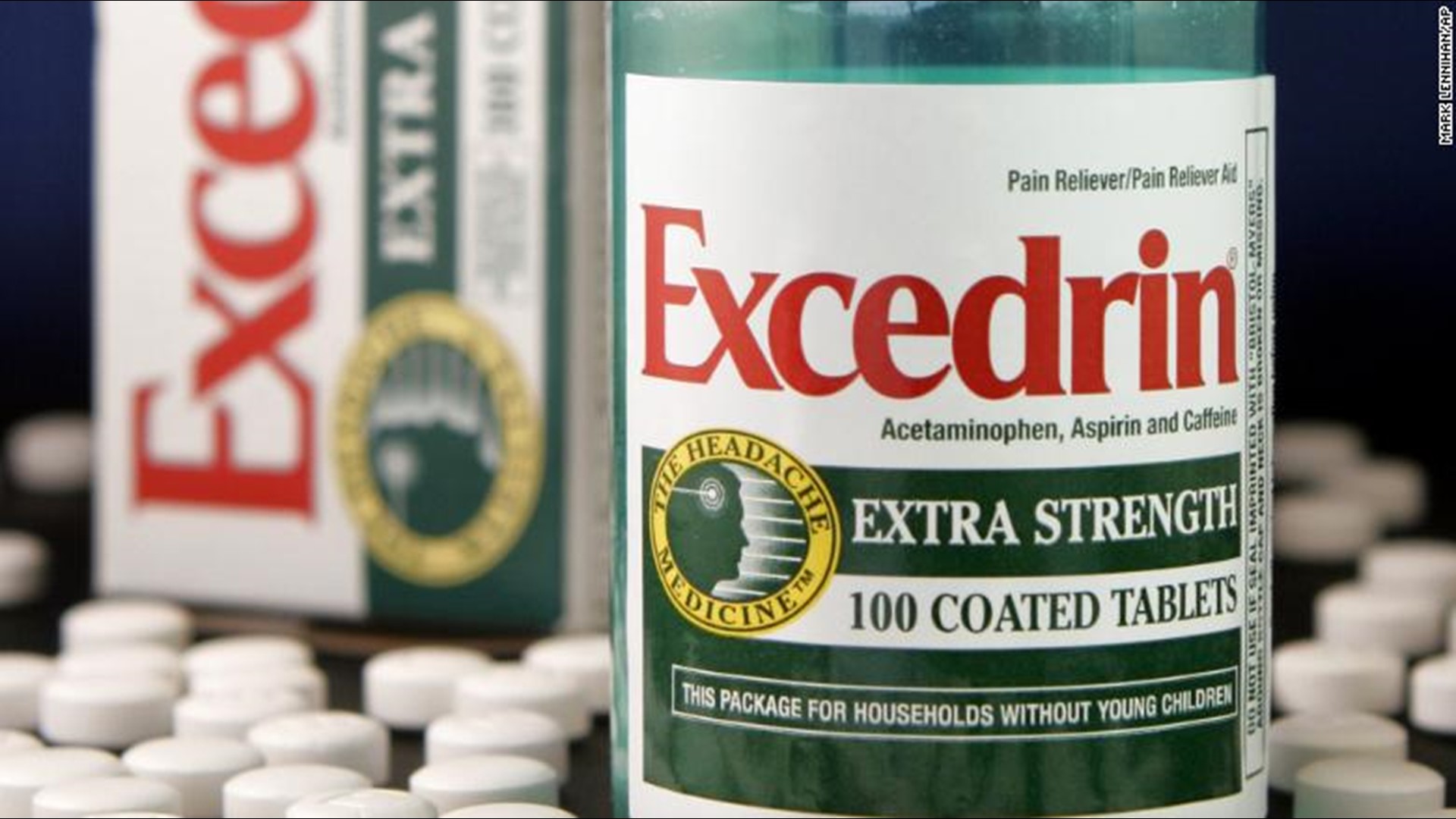 Two varieties of Excedrin pulled off market as precaution