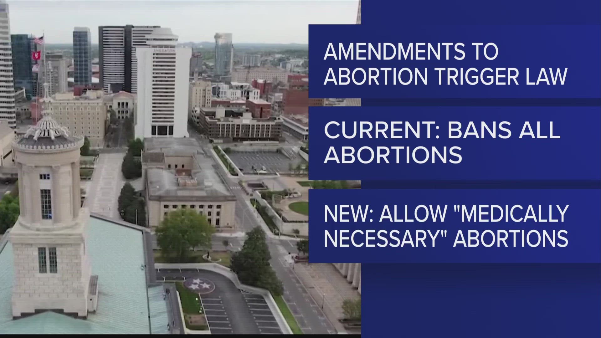 A new bill that would allow for "medically necessary" abortions goes before the Senate Judiciary Committee this week.