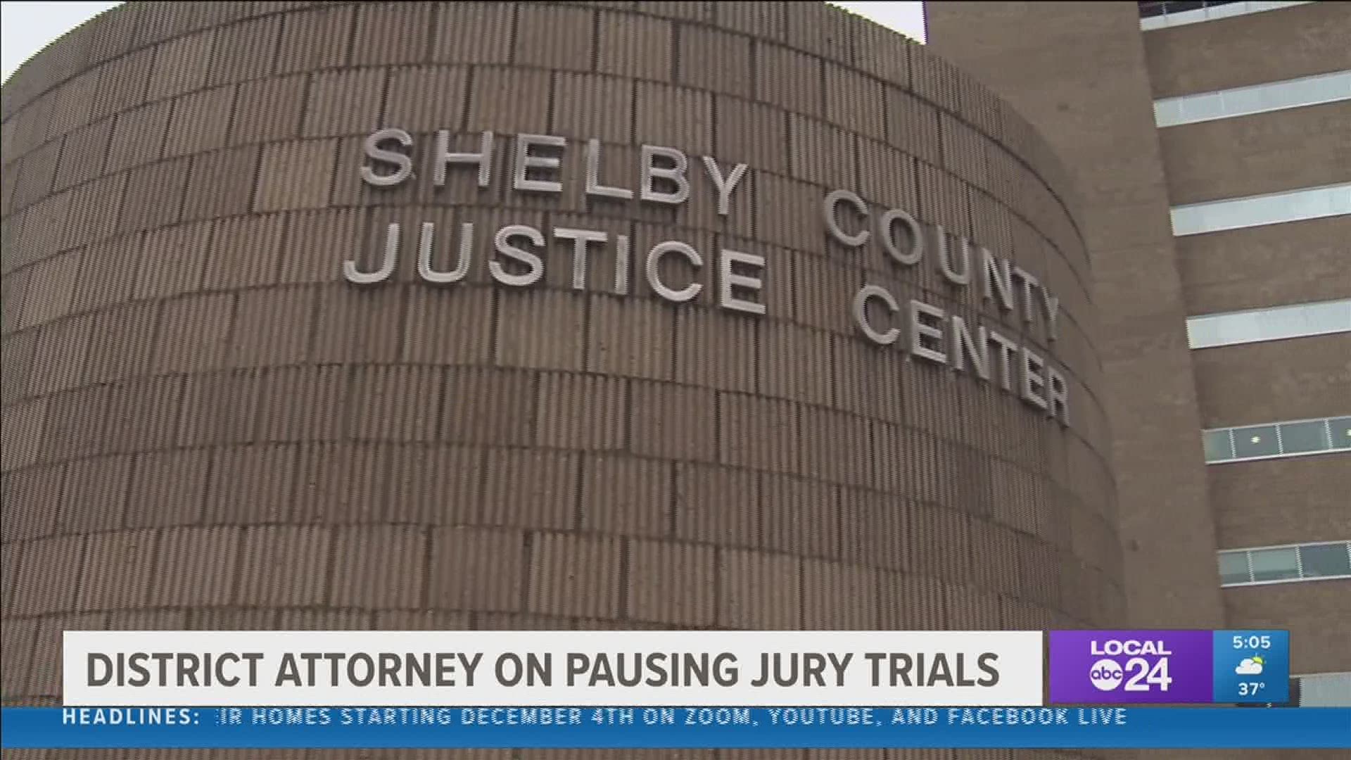 Normally, they have about 200 jury trials every year. This year there have been 20.