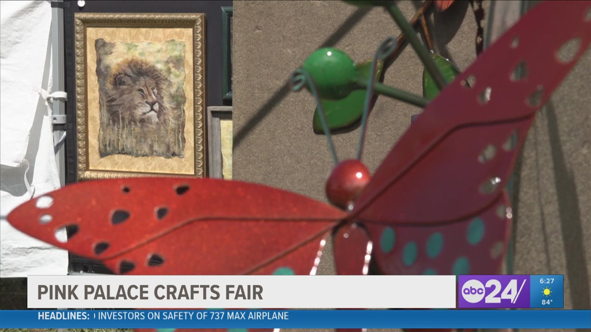 The 50th Pink Palace Crafts Fair features a petting zoo, bouncy houses and repeat customers buying glass art. The event runs until Sunday, Sept. 25.