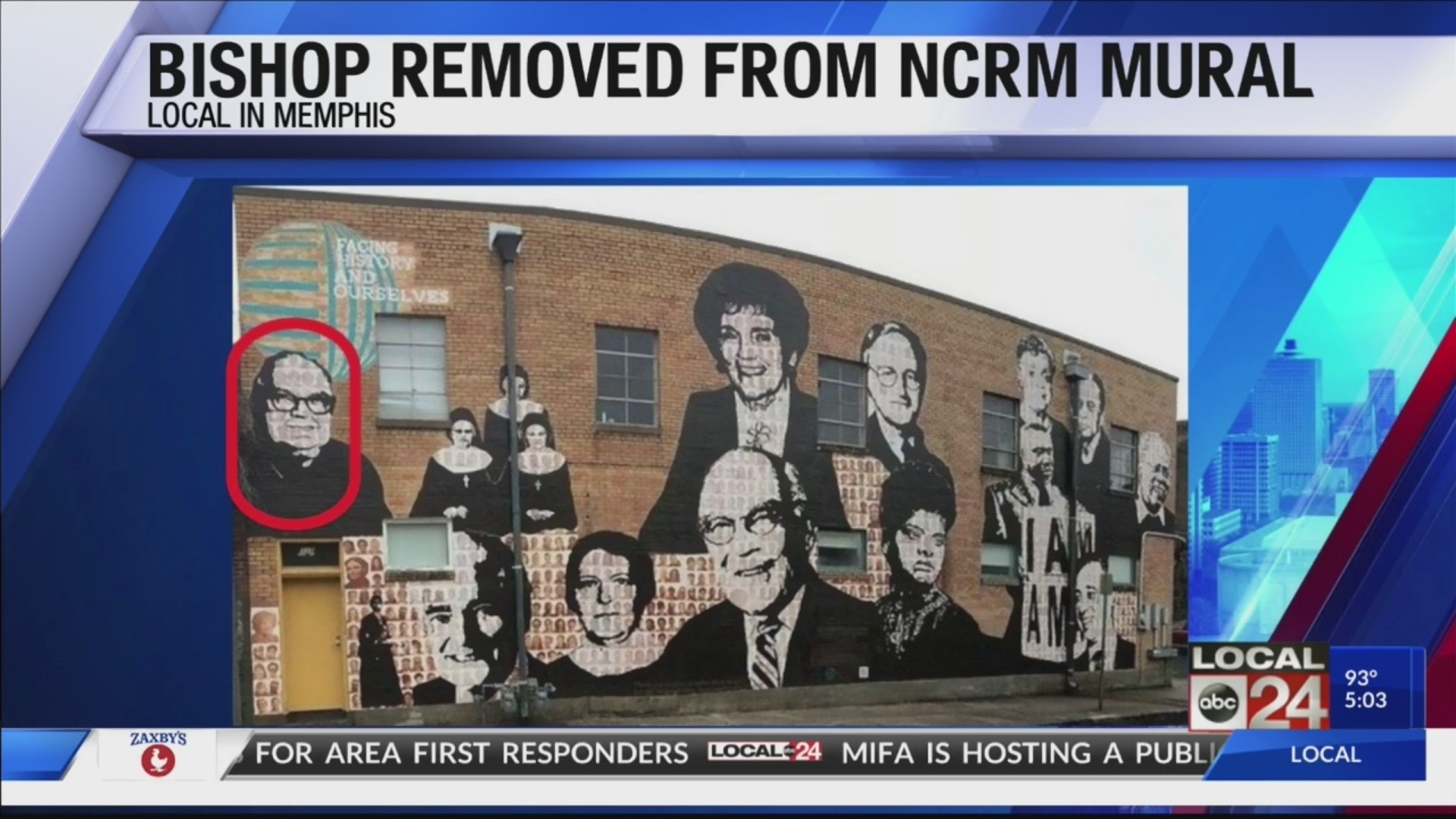 Memphis' first Catholic bishop removed from mural at National Civil Rights Museum