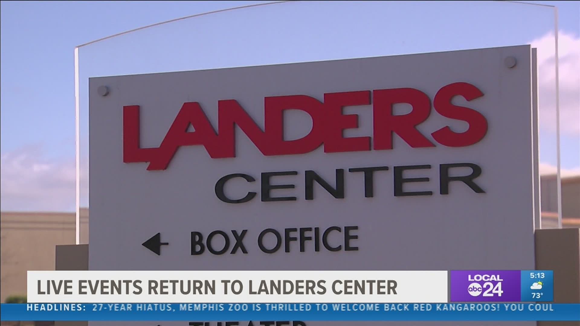 Concerts and events are making their return to Southaven's Landers Center.